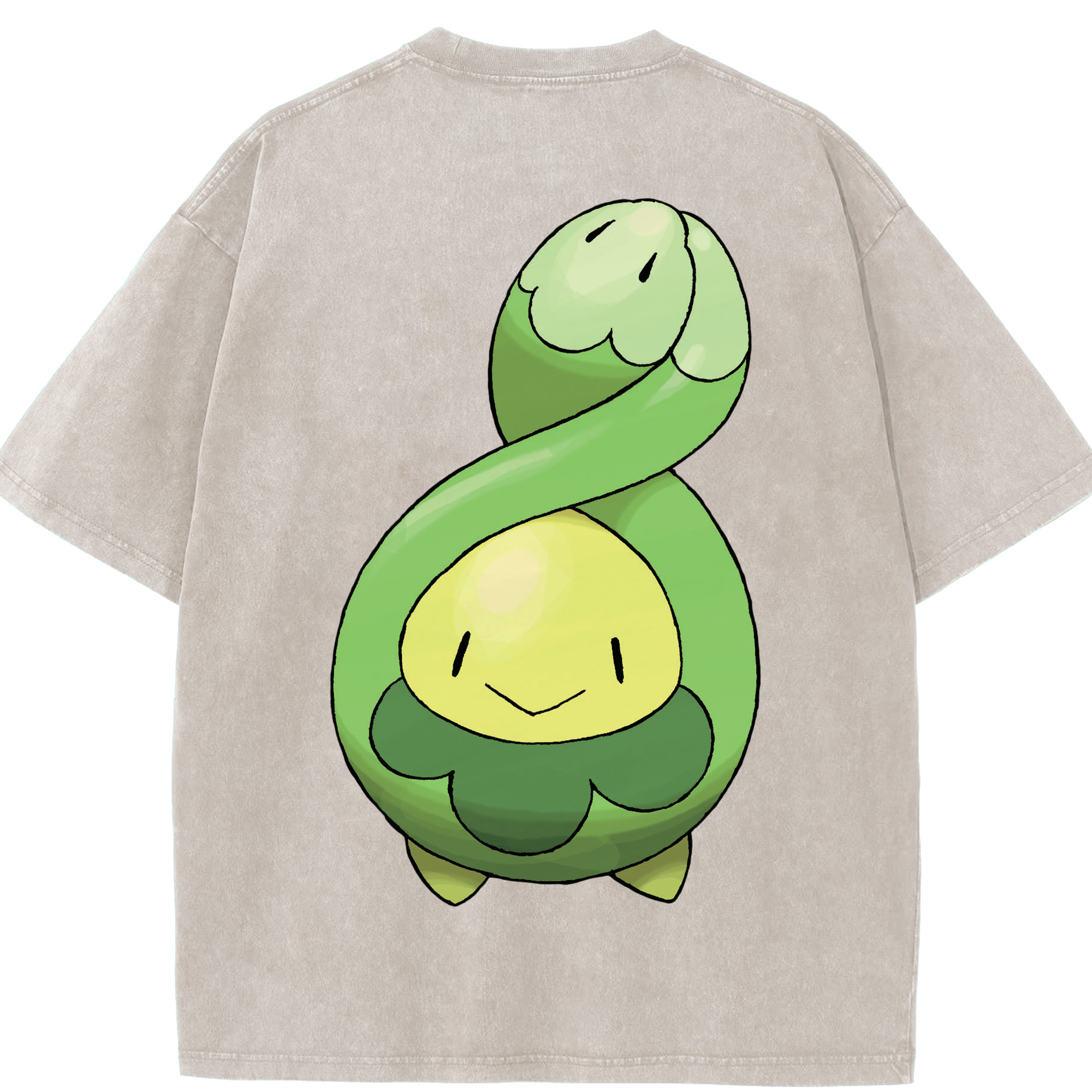 （画像用） ポケットモンスター Pokémon 綿100% ヴィンテージ風 半袖Tシャツ（背面プリント）