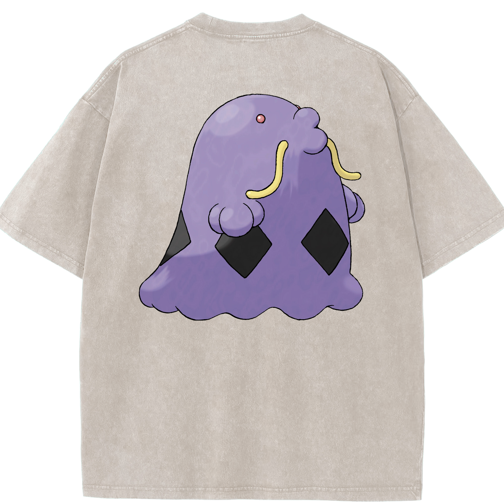 （画像用） ポケットモンスター Pokémon 綿100% ヴィンテージ風 半袖Tシャツ（背面プリント）