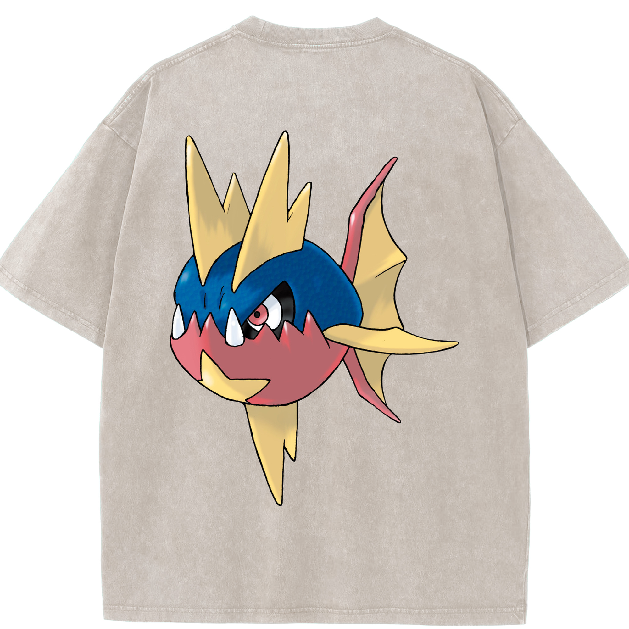 （画像用） ポケットモンスター Pokémon 綿100% ヴィンテージ風 半袖Tシャツ（背面プリント）