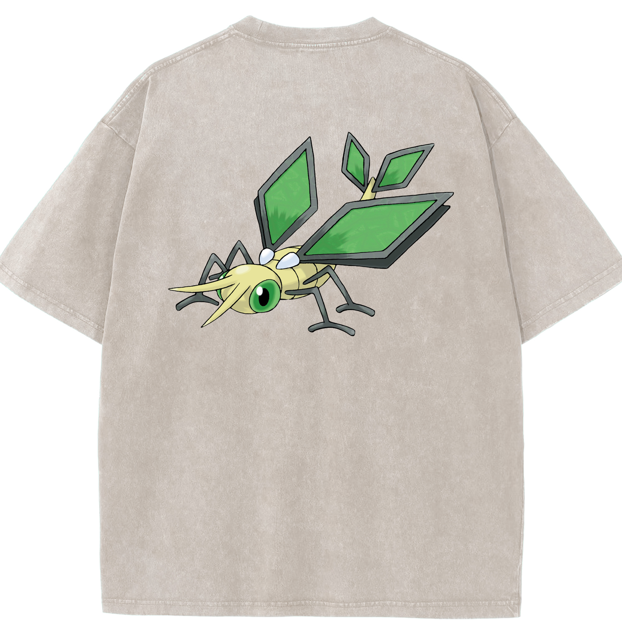 （画像用） ポケットモンスター Pokémon 綿100% ヴィンテージ風 半袖Tシャツ（背面プリント）