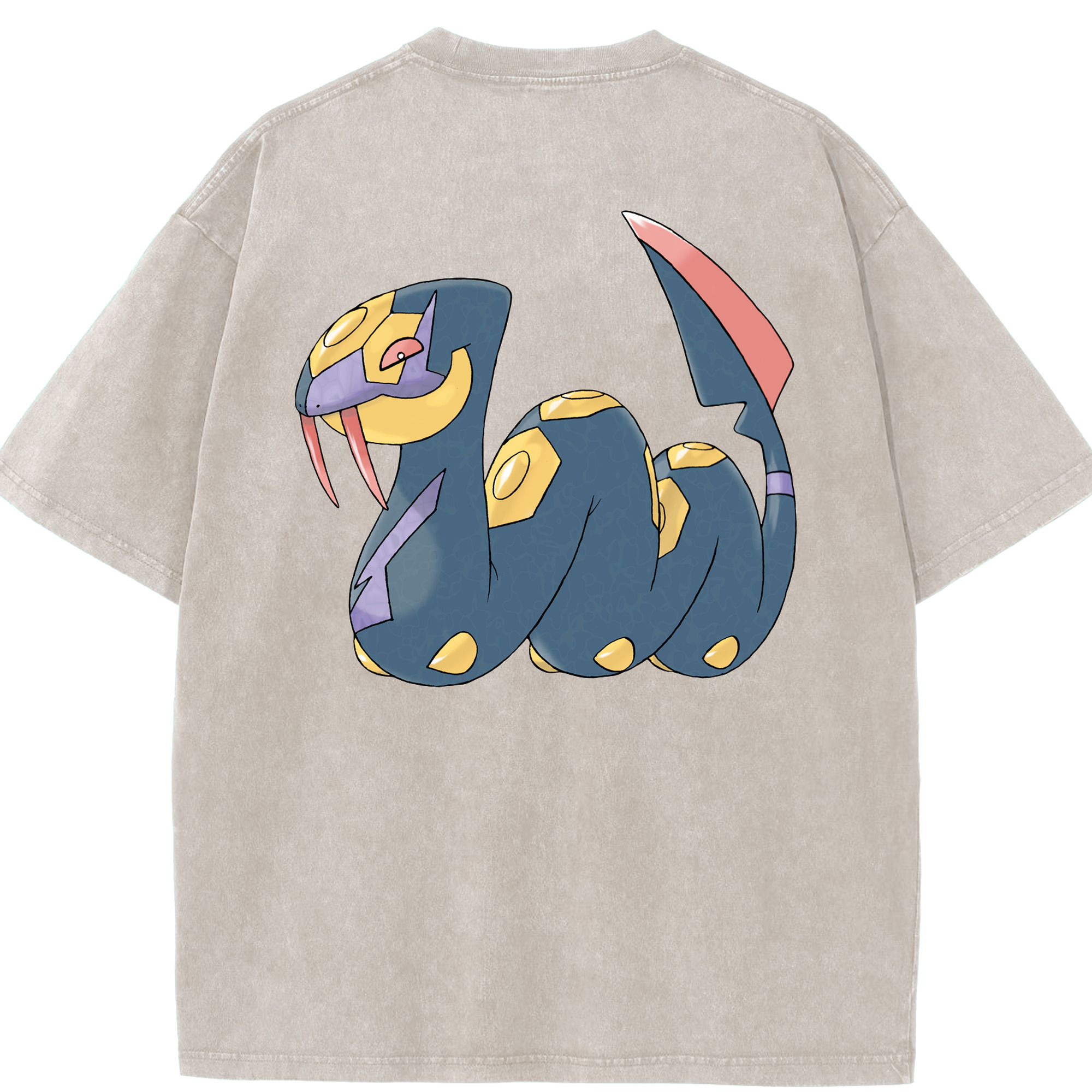 （画像用） ポケットモンスター Pokémon 綿100% ヴィンテージ風 半袖Tシャツ（背面プリント）
