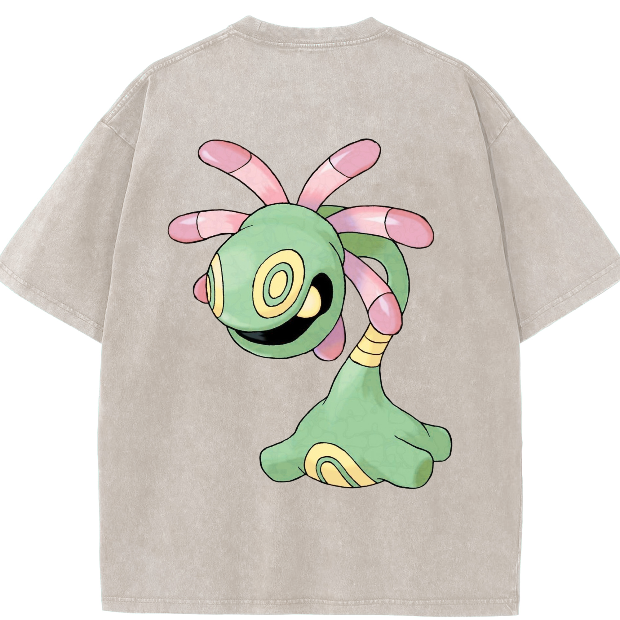 （画像用） ポケットモンスター Pokémon 綿100% ヴィンテージ風 半袖Tシャツ（背面プリント）