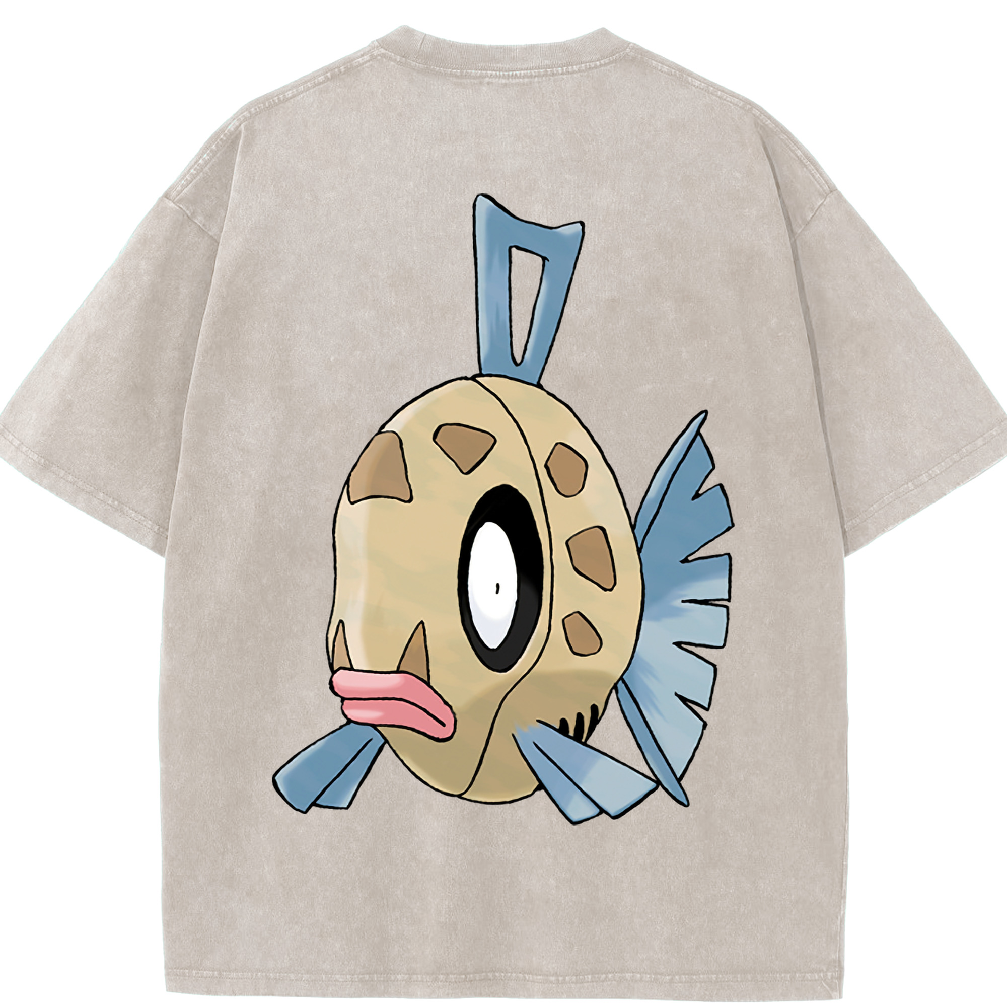 （画像用） ポケットモンスター Pokémon 綿100% ヴィンテージ風 半袖Tシャツ（背面プリント）