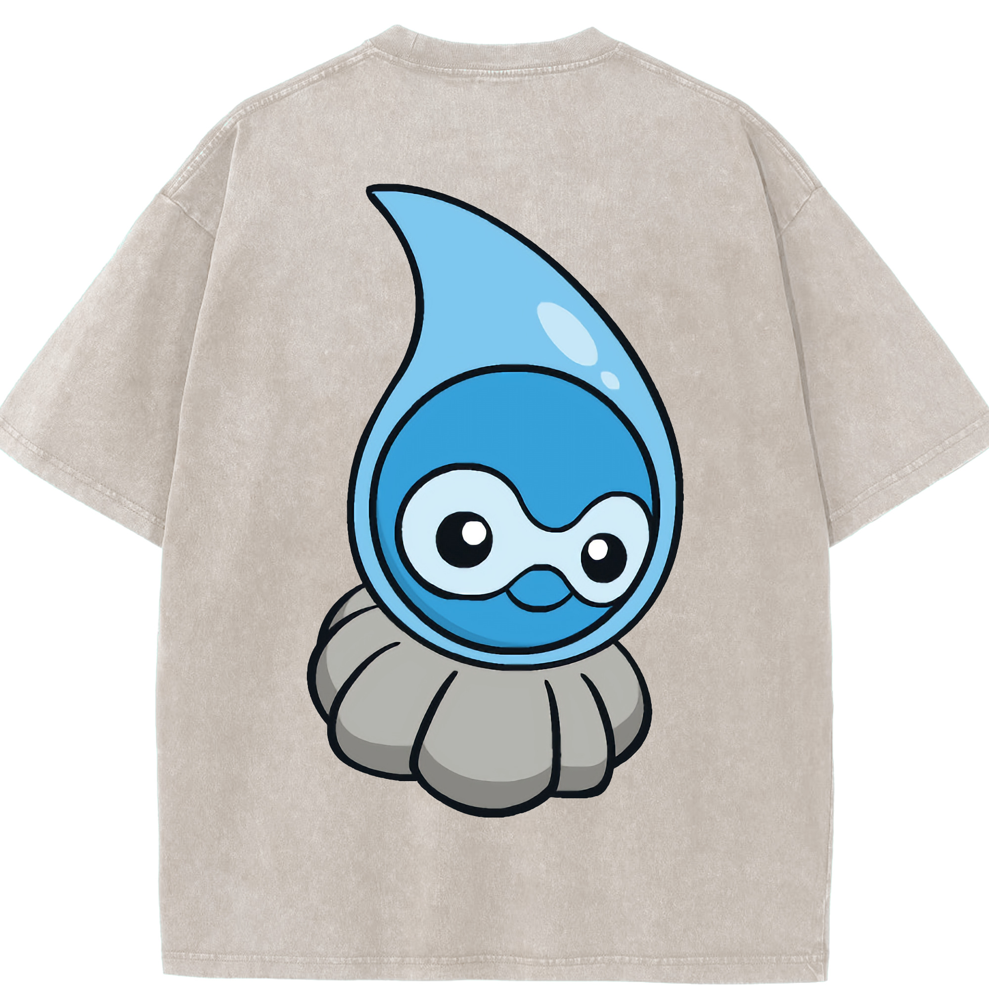 （画像用） ポケットモンスター Pokémon 綿100% ヴィンテージ風 半袖Tシャツ（背面プリント）