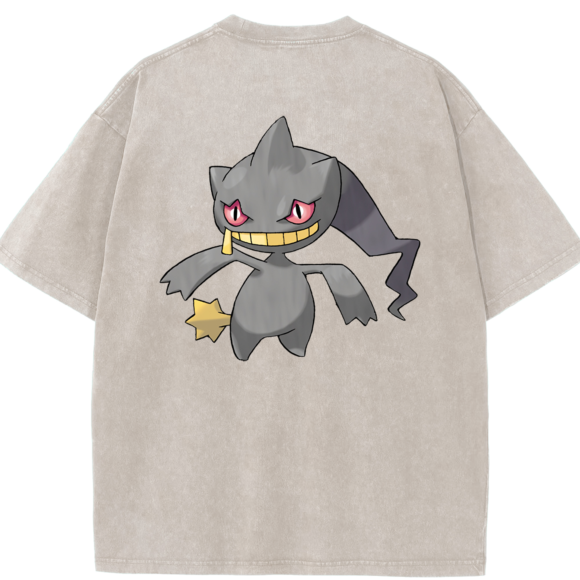 （画像用） ポケットモンスター Pokémon 綿100% ヴィンテージ風 半袖Tシャツ（背面プリント）