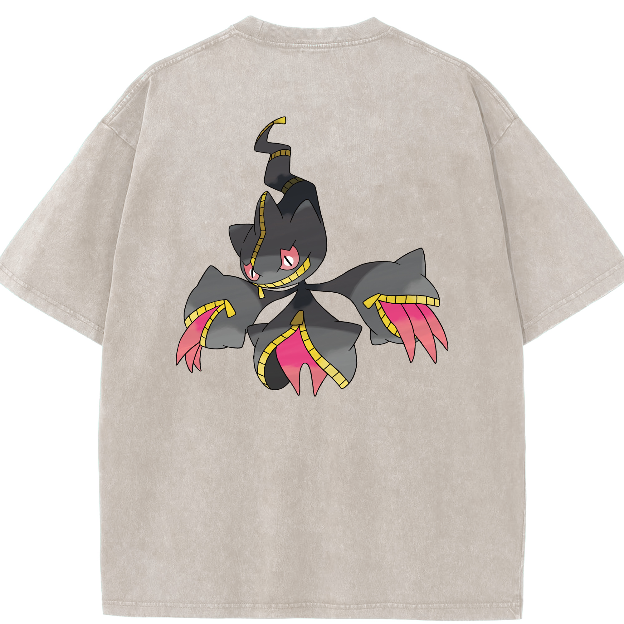 （画像用） ポケットモンスター Pokémon 綿100% ヴィンテージ風 半袖Tシャツ（背面プリント）