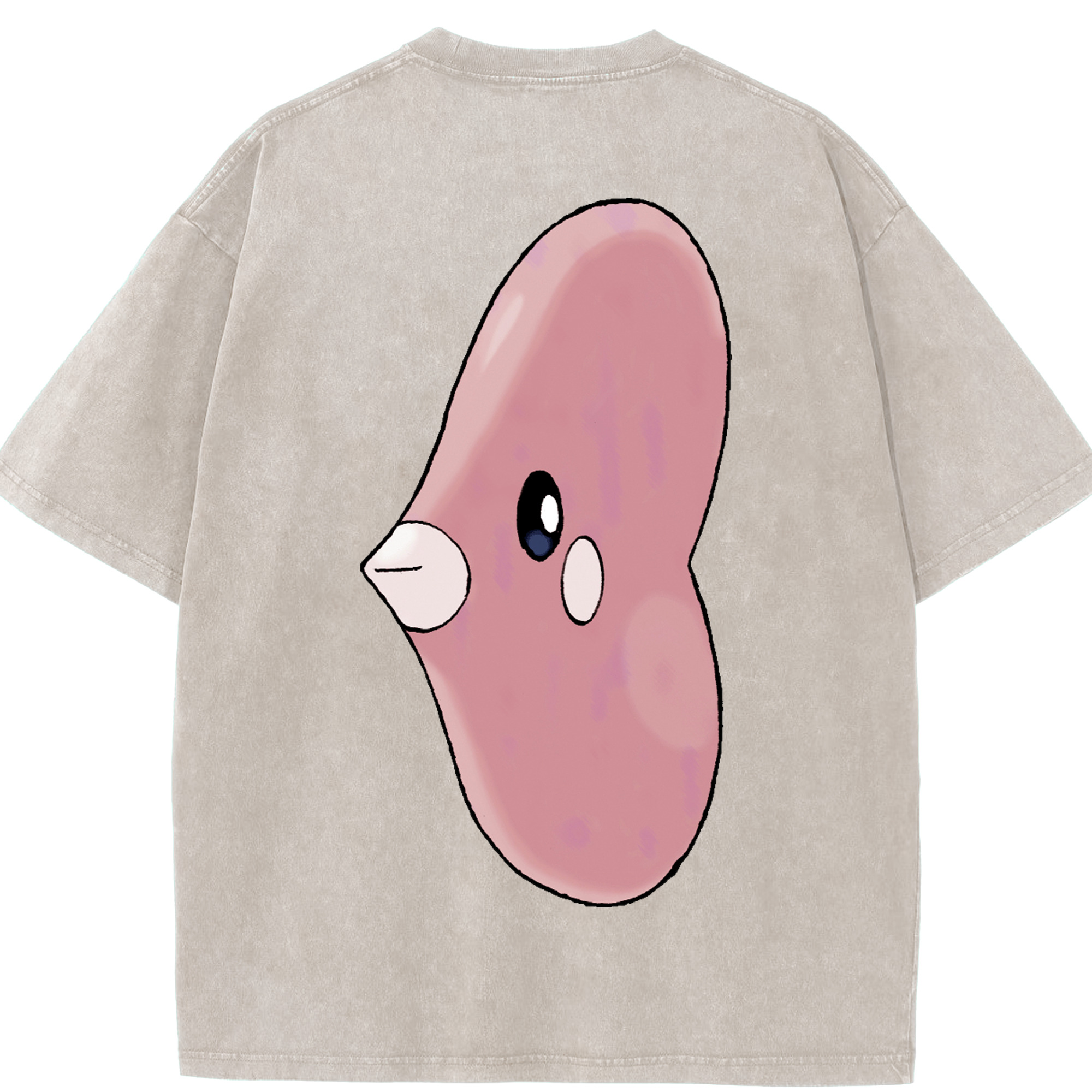 （画像用） ポケットモンスター Pokémon 綿100% ヴィンテージ風 半袖Tシャツ（背面プリント）