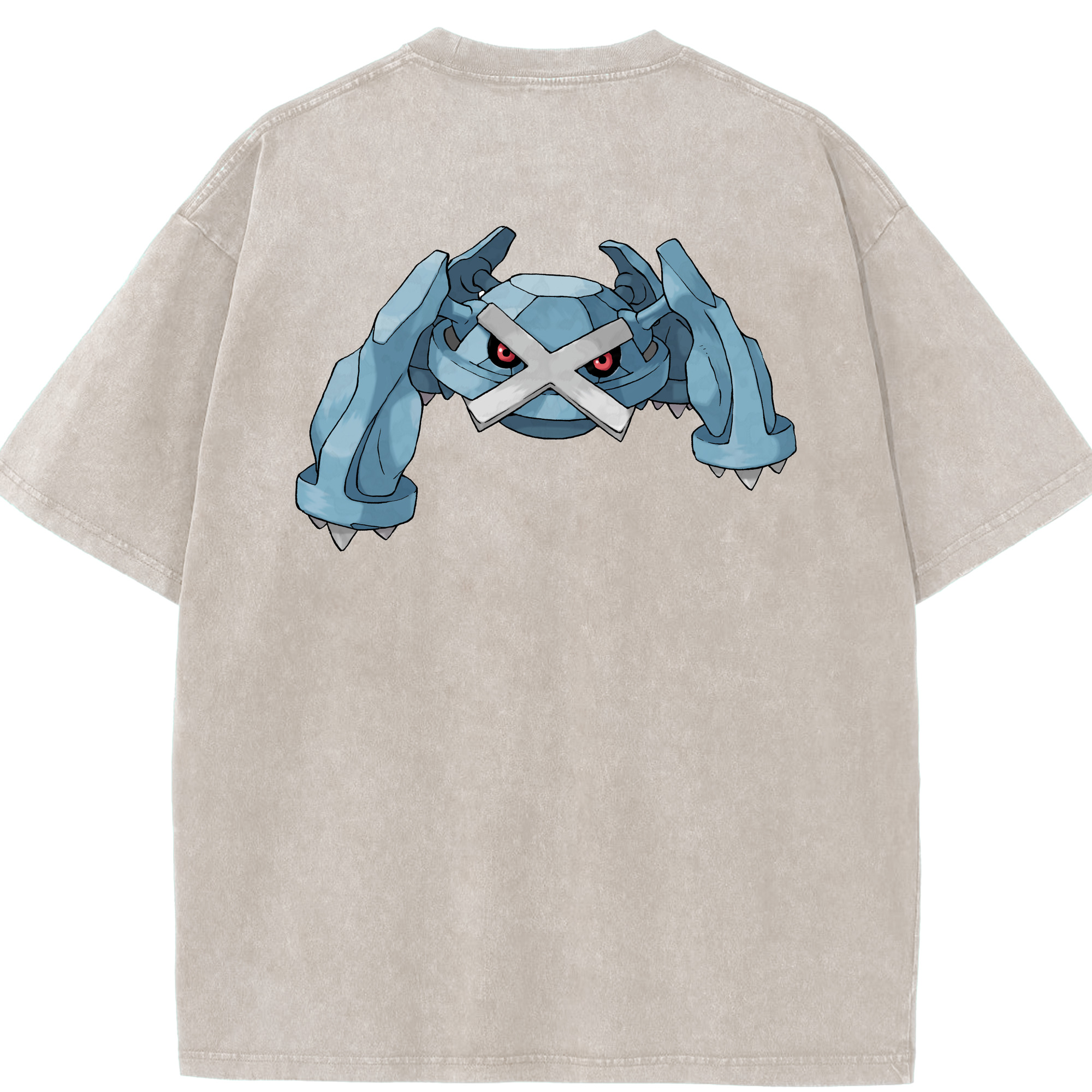 （画像用） ポケットモンスター Pokémon 綿100% ヴィンテージ風 半袖Tシャツ（背面プリント）