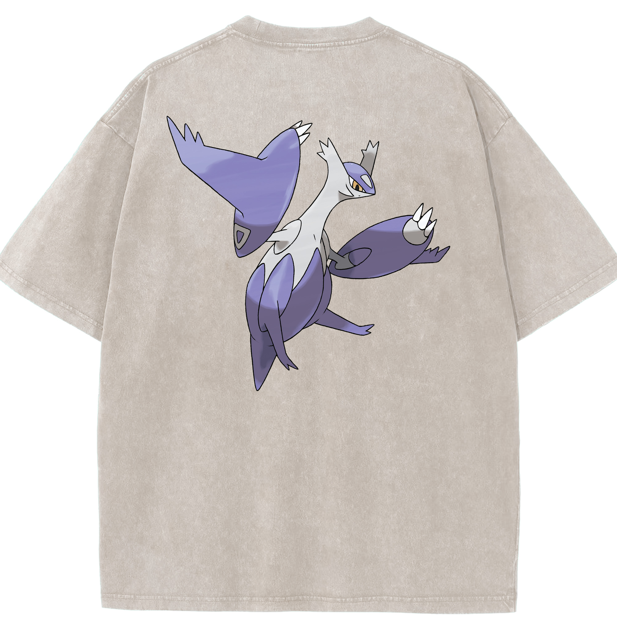 （画像用） ポケットモンスター Pokémon 綿100% ヴィンテージ風 半袖Tシャツ（背面プリント）