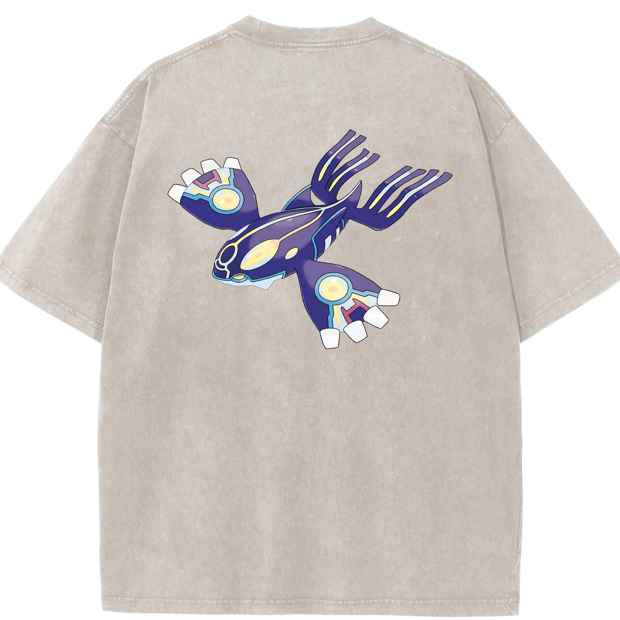 （画像用） ポケットモンスター Pokémon 綿100% ヴィンテージ風 半袖Tシャツ（背面プリント）