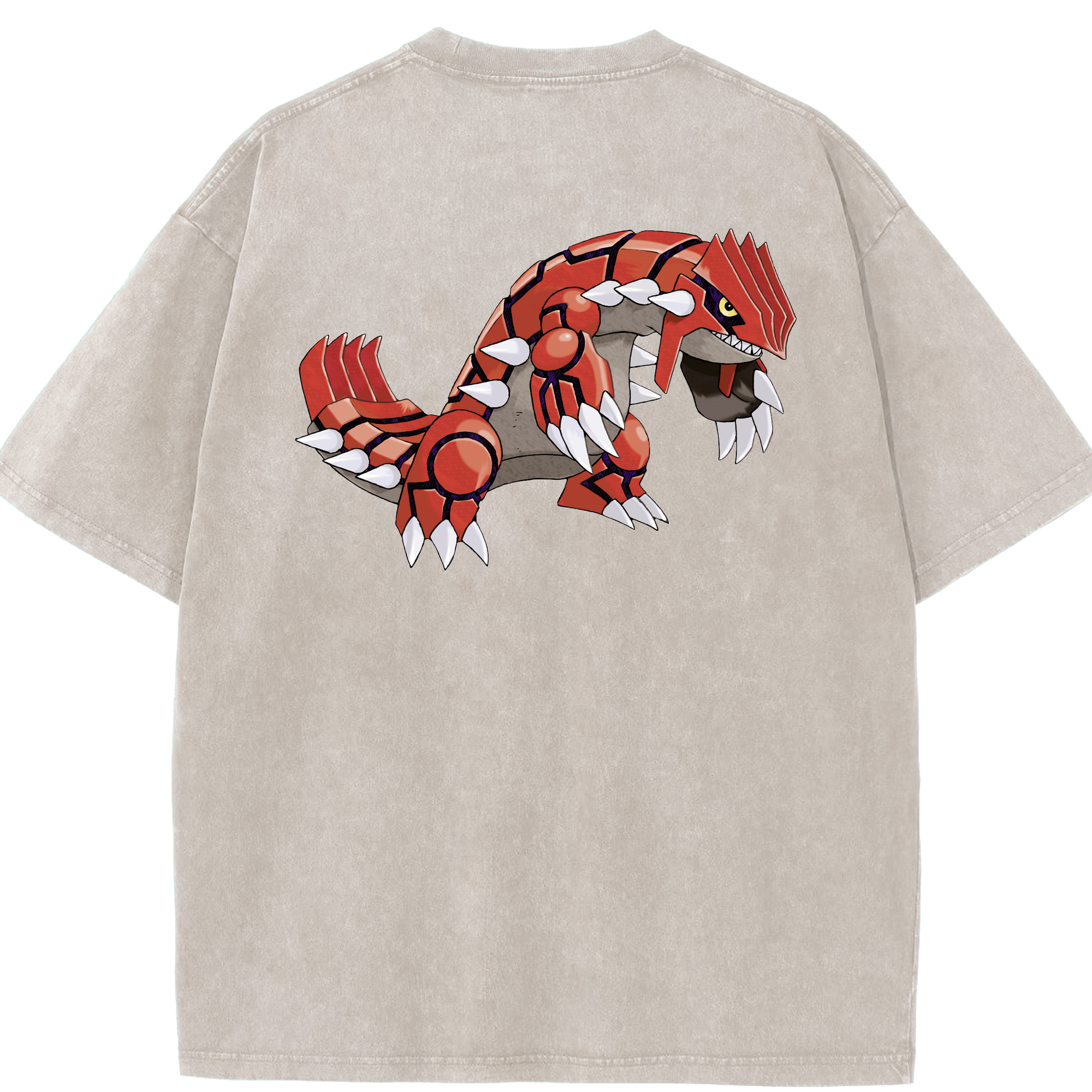 （画像用） ポケットモンスター Pokémon 綿100% ヴィンテージ風 半袖Tシャツ（背面プリント）