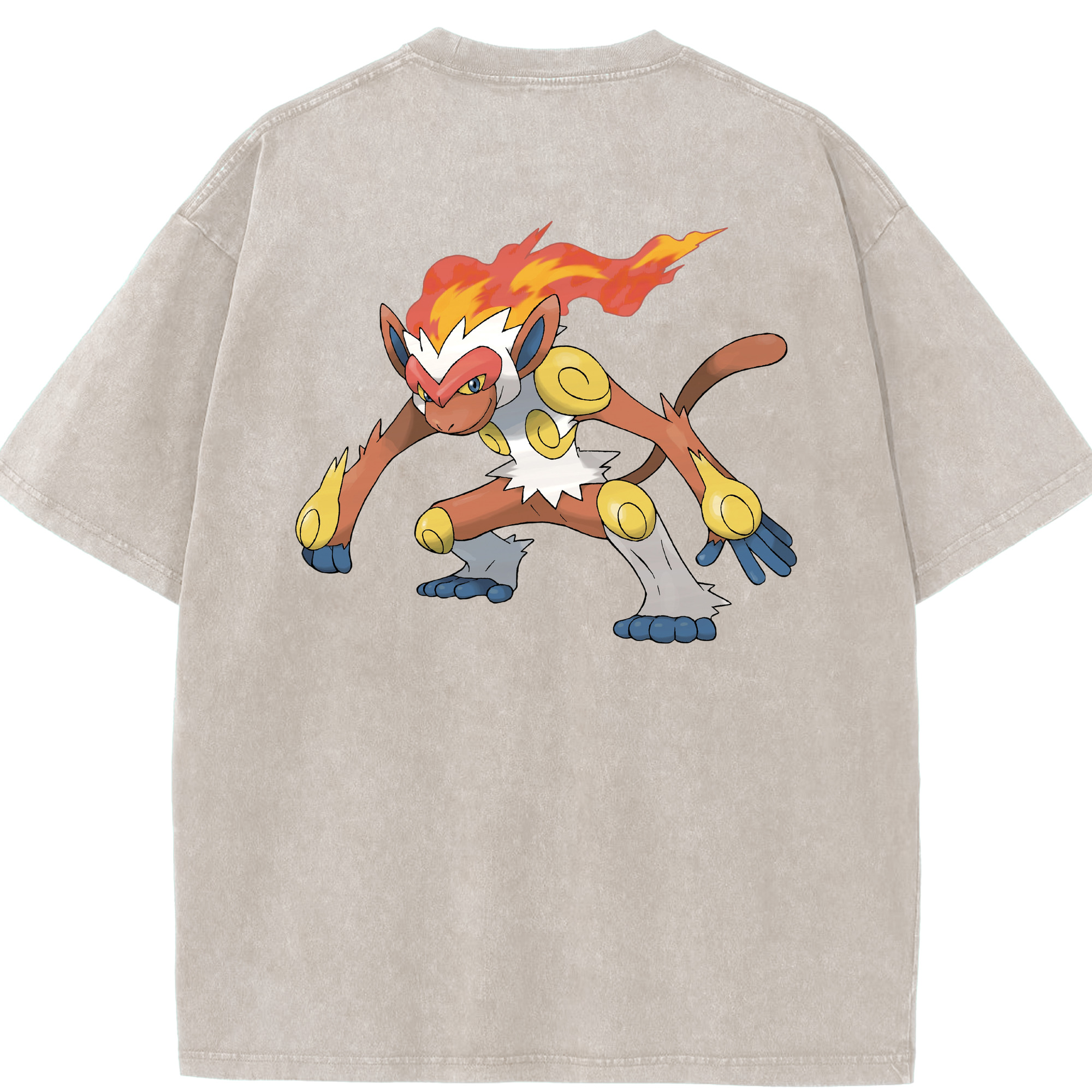 （画像用） ポケットモンスター Pokémon 綿100% ヴィンテージ風 半袖Tシャツ（背面プリント）