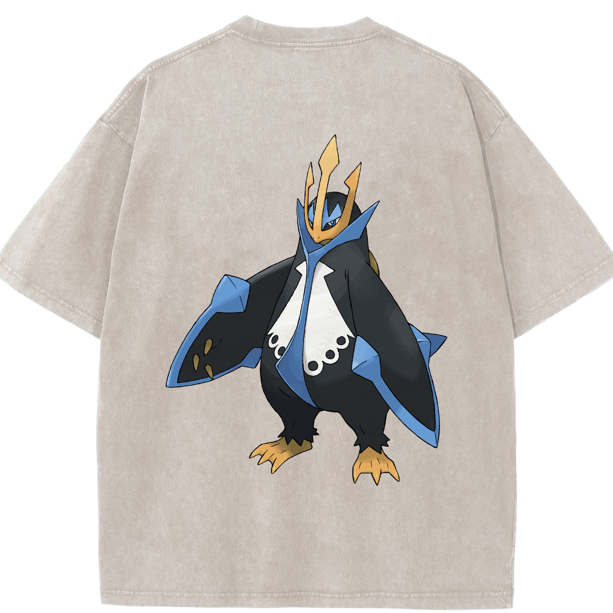 （画像用） ポケットモンスター Pokémon 綿100% ヴィンテージ風 半袖Tシャツ（背面プリント）