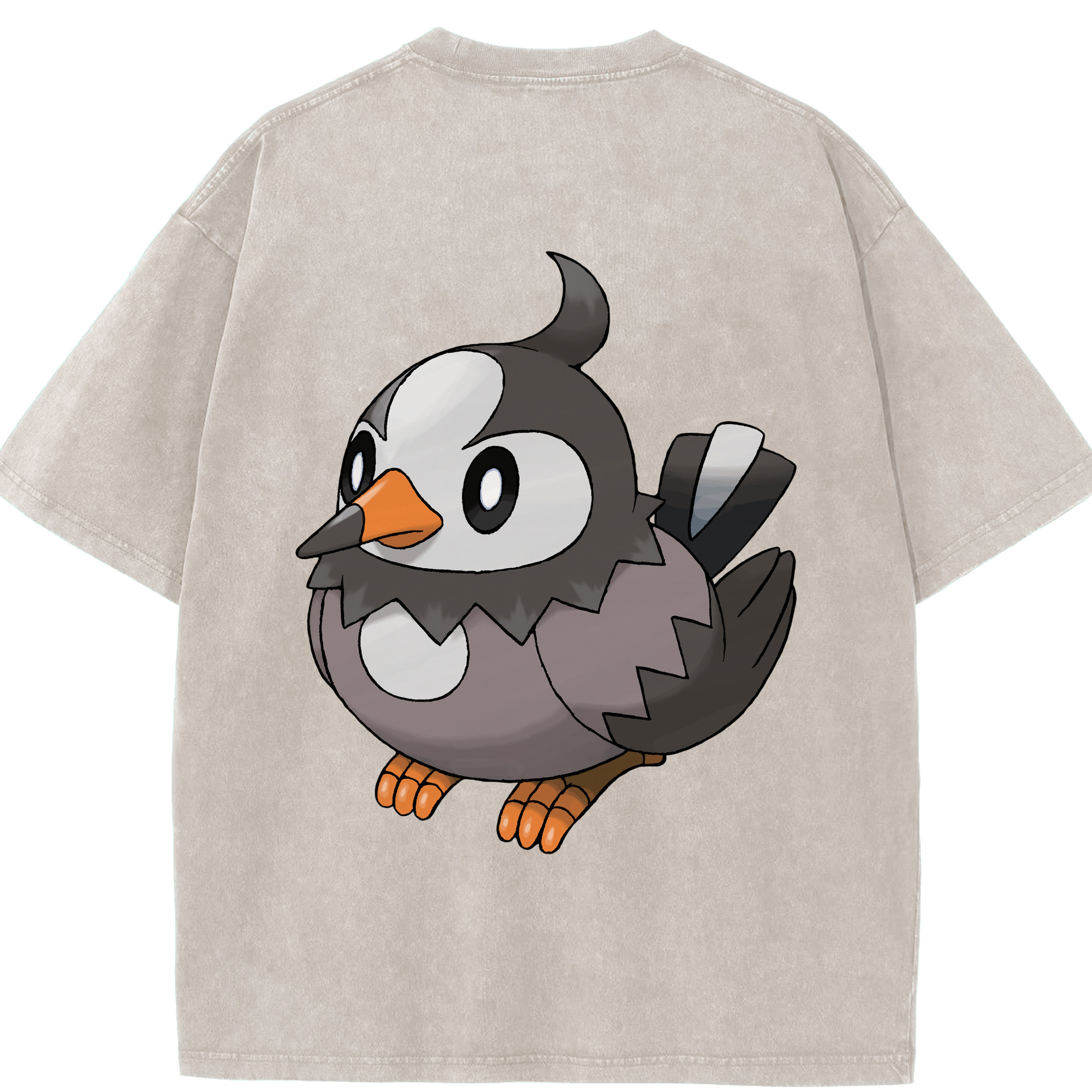 （画像用） ポケットモンスター Pokémon 綿100% ヴィンテージ風 半袖Tシャツ（背面プリント）