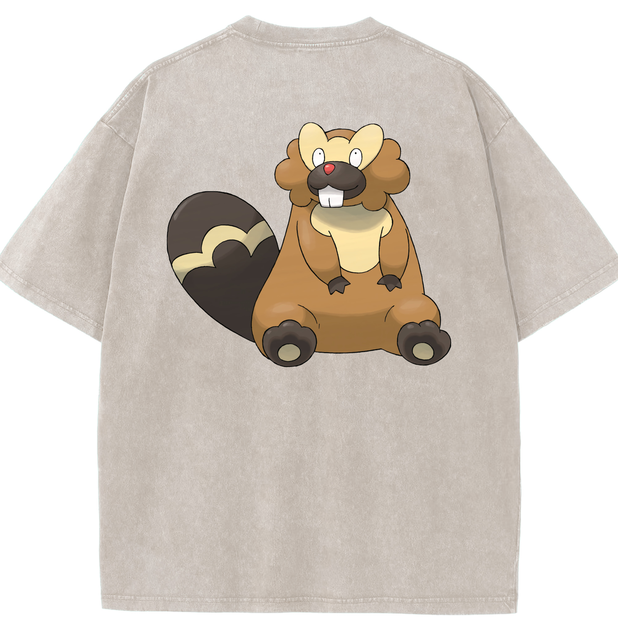 （画像用） ポケットモンスター Pokémon 綿100% ヴィンテージ風 半袖Tシャツ（背面プリント）
