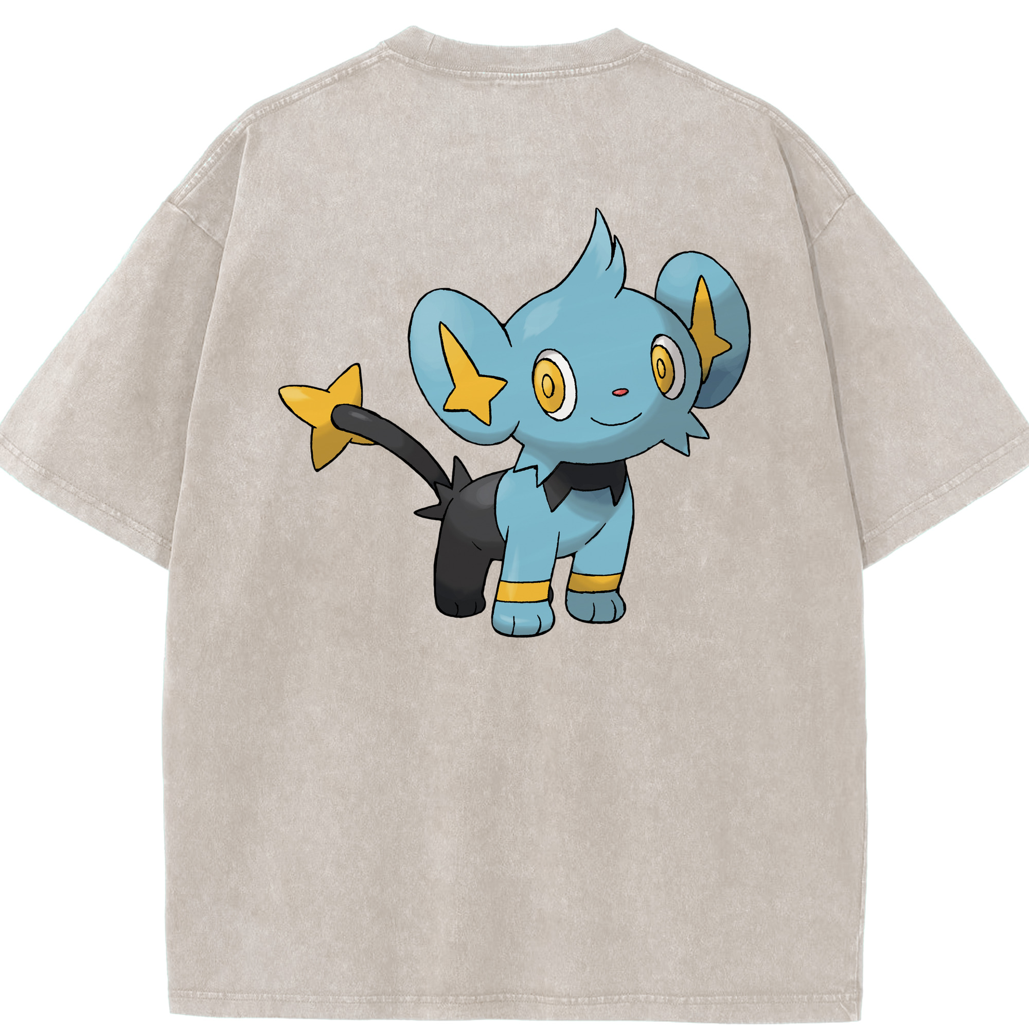 （画像用） ポケットモンスター Pokémon 綿100% ヴィンテージ風 半袖Tシャツ（背面プリント）