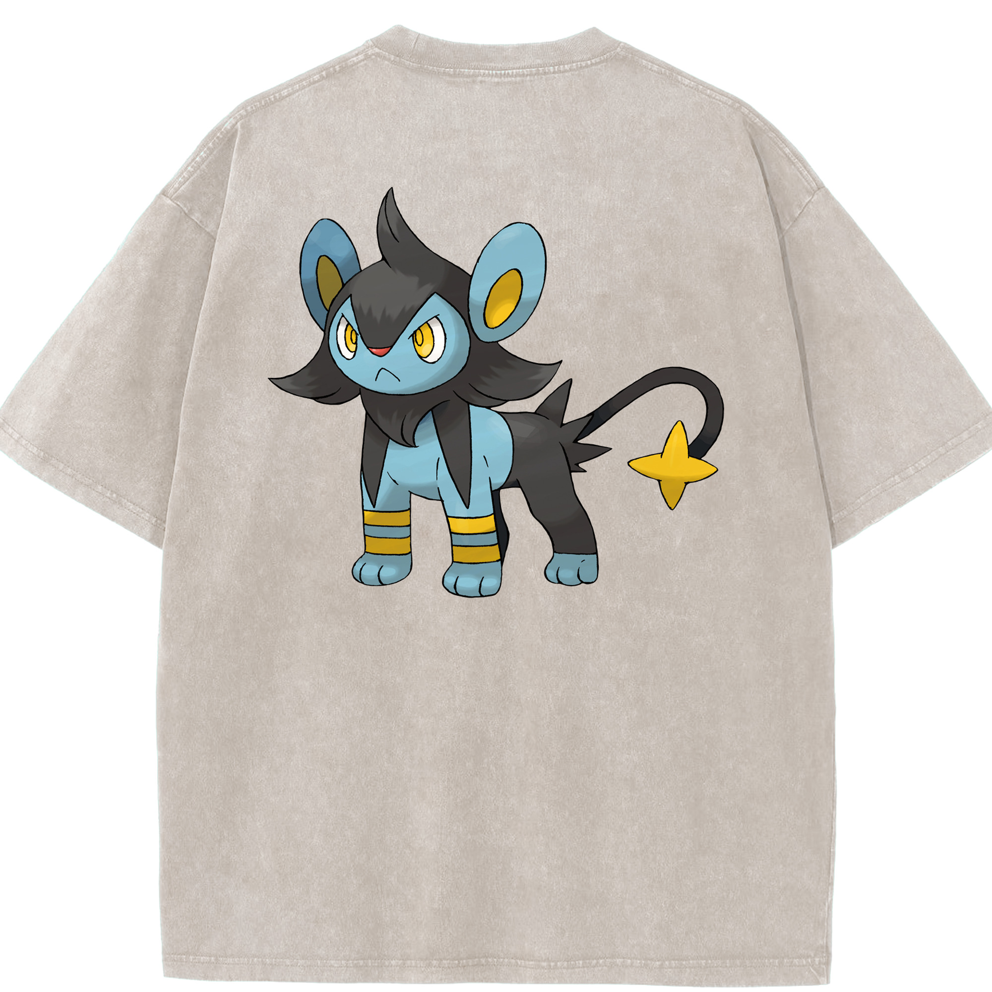 （画像用） ポケットモンスター Pokémon 綿100% ヴィンテージ風 半袖Tシャツ（背面プリント）