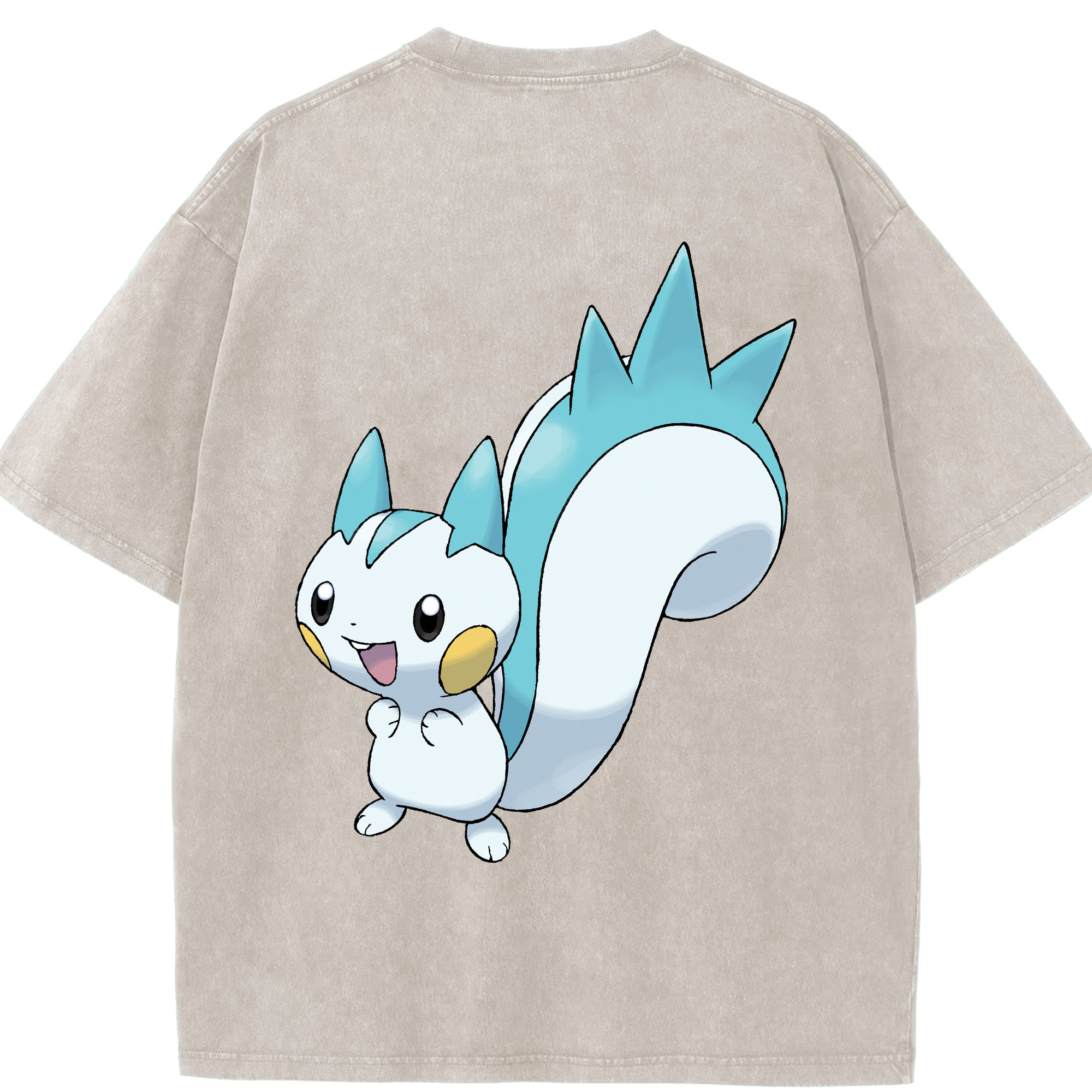 （画像用） ポケットモンスター Pokémon 綿100% ヴィンテージ風 半袖Tシャツ（背面プリント）