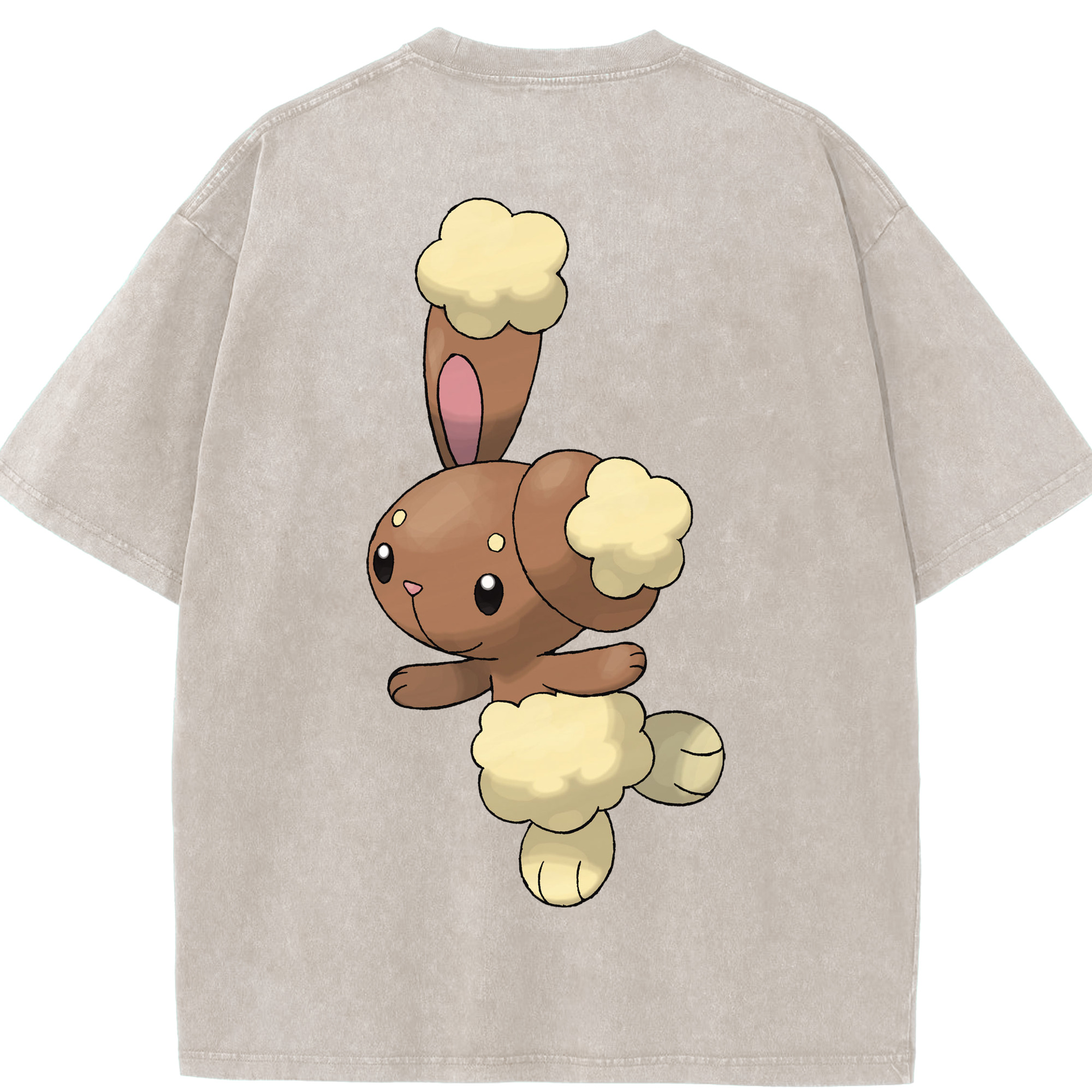 （画像用） ポケットモンスター Pokémon 綿100% ヴィンテージ風 半袖Tシャツ（背面プリント）