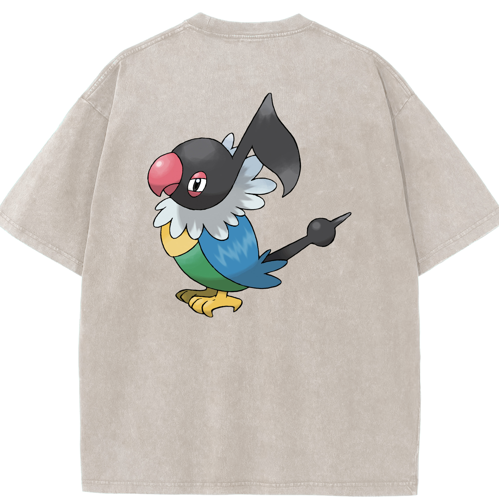 （画像用） ポケットモンスター Pokémon 綿100% ヴィンテージ風 半袖Tシャツ（背面プリント）