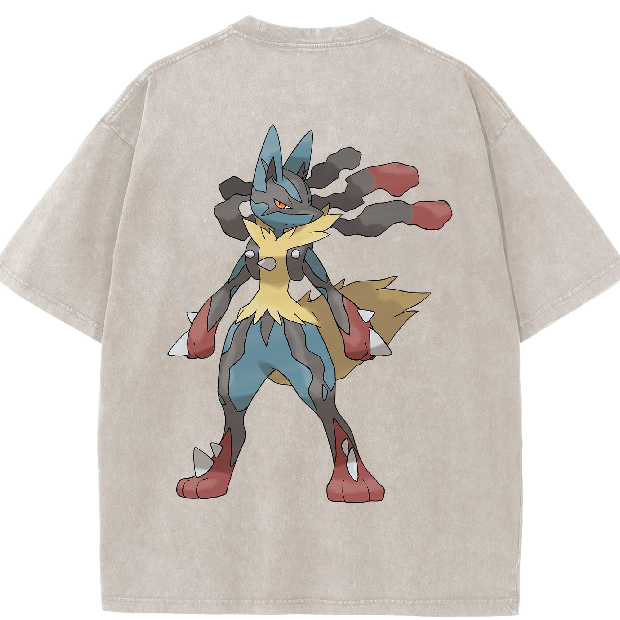 （画像用） ポケットモンスター Pokémon 綿100% ヴィンテージ風 半袖Tシャツ（背面プリント）