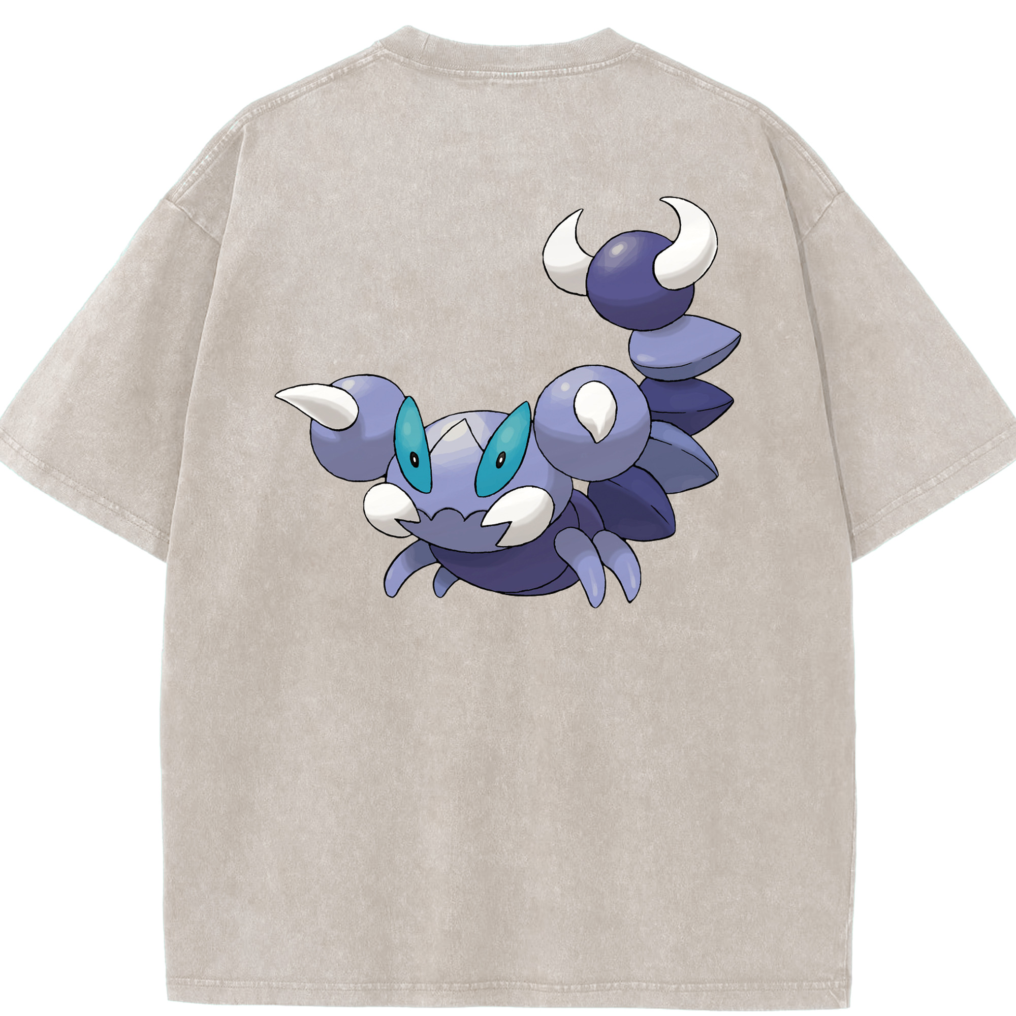 （画像用） ポケットモンスター Pokémon 綿100% ヴィンテージ風 半袖Tシャツ（背面プリント）