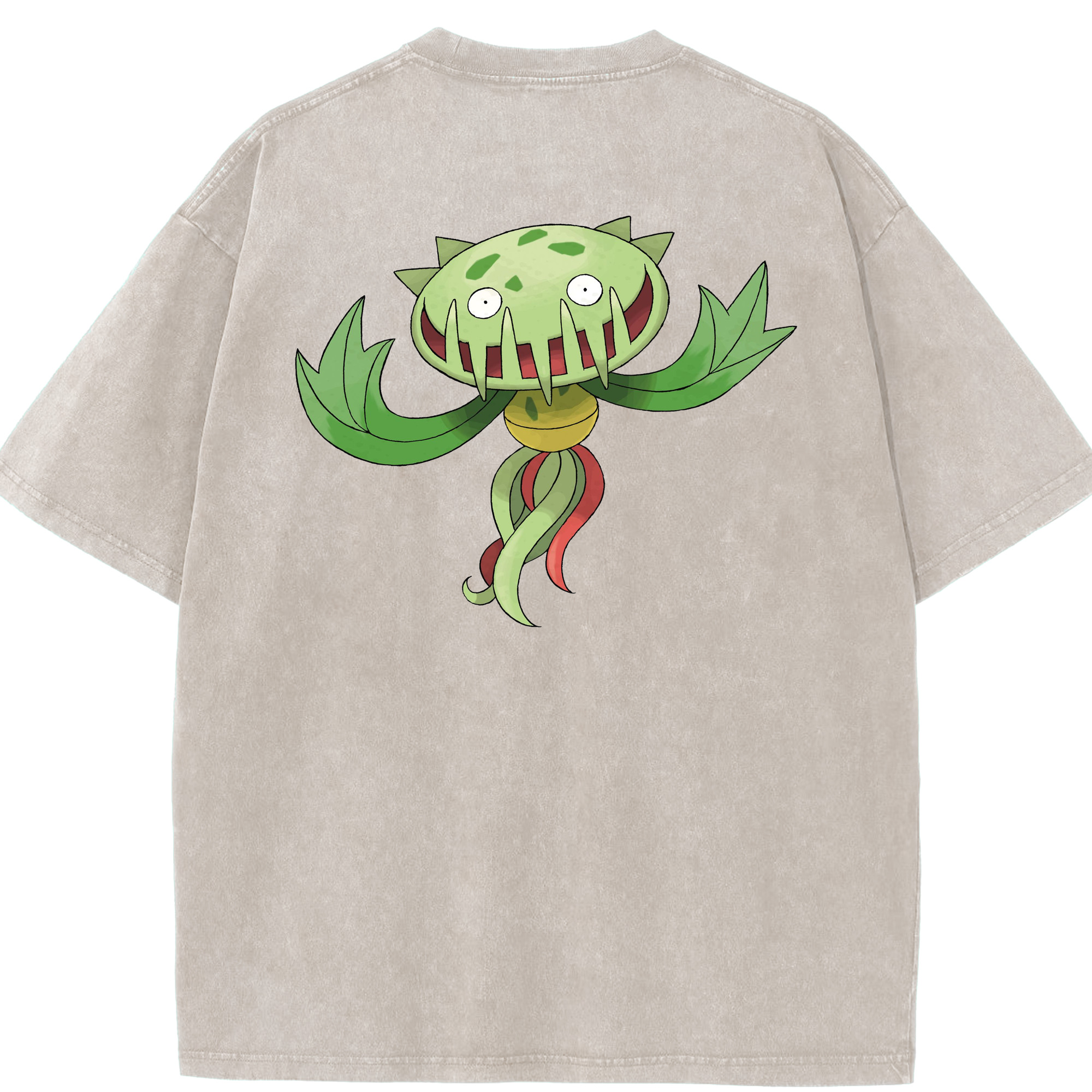 （画像用） ポケットモンスター Pokémon 綿100% ヴィンテージ風 半袖Tシャツ（背面プリント）