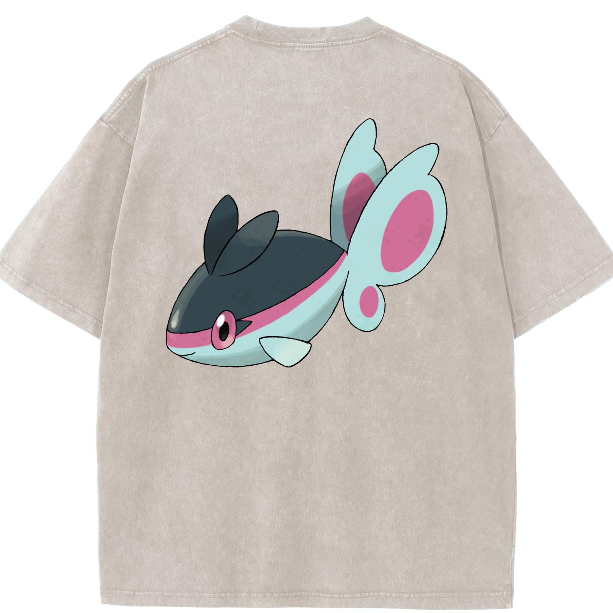 （画像用） ポケットモンスター Pokémon 綿100% ヴィンテージ風 半袖Tシャツ（背面プリント）