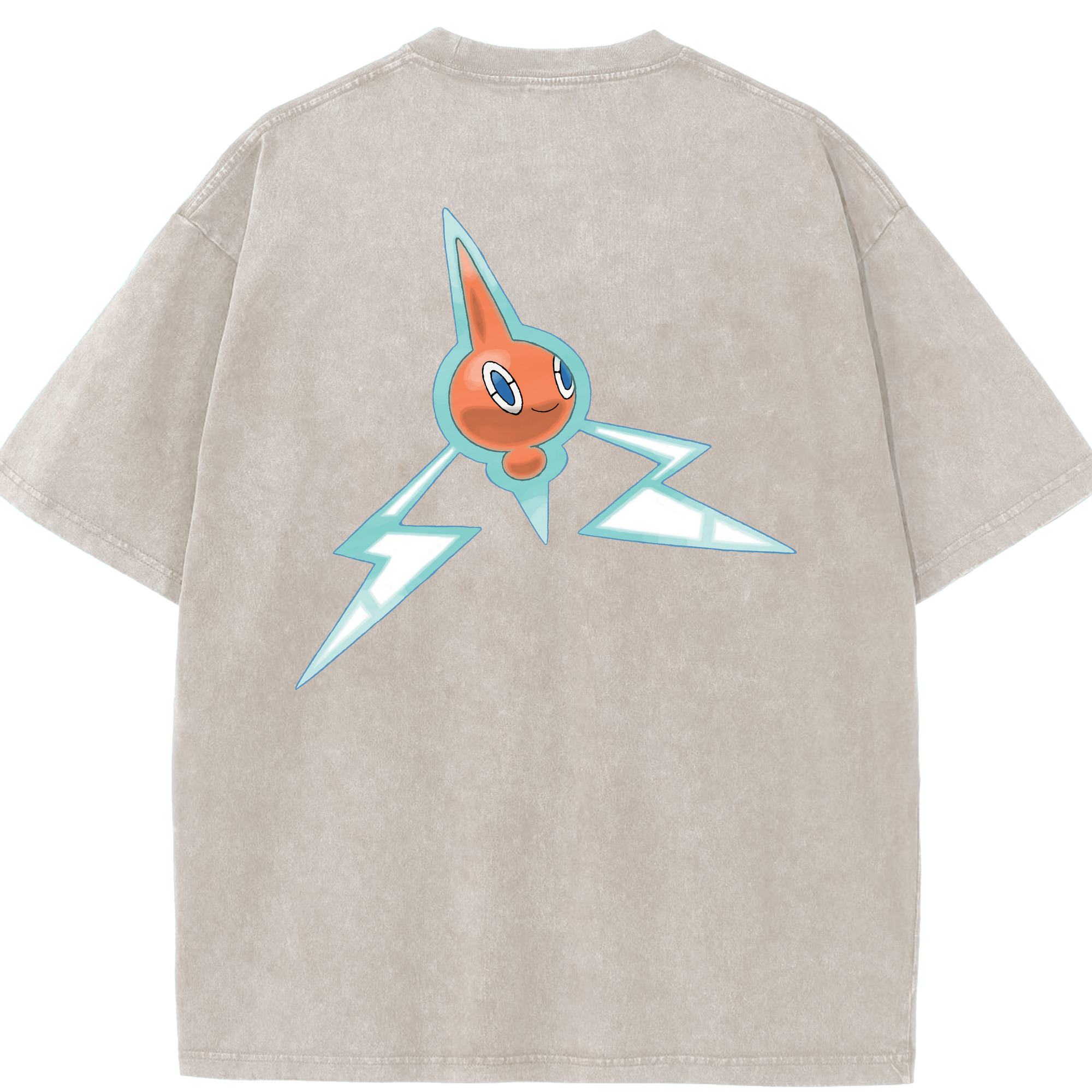 （画像用） ポケットモンスター Pokémon 綿100% ヴィンテージ風 半袖Tシャツ（背面プリント）
