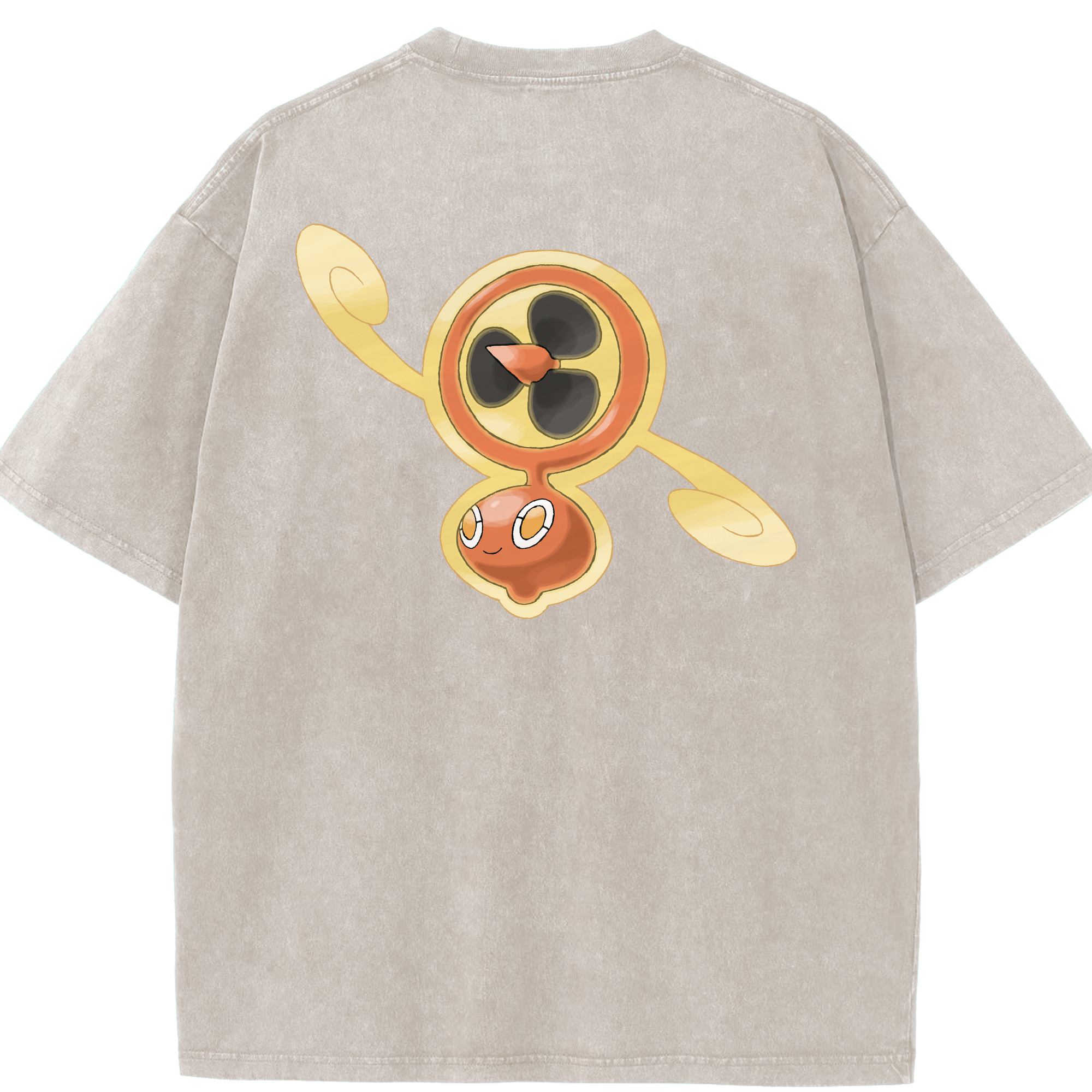 （画像用） ポケットモンスター Pokémon 綿100% ヴィンテージ風 半袖Tシャツ（背面プリント）