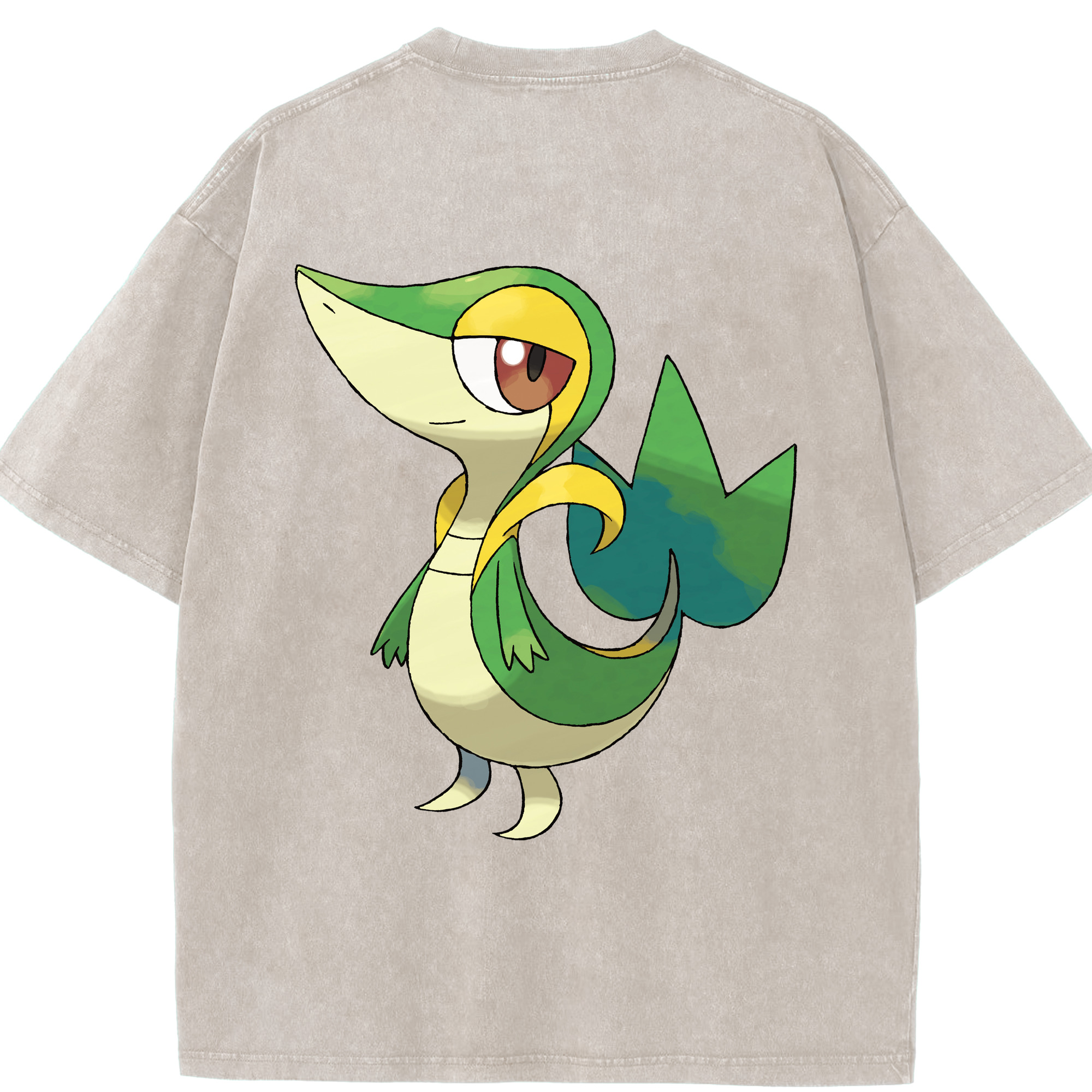 （画像用） ポケットモンスター Pokémon 綿100% ヴィンテージ風 半袖Tシャツ（背面プリント）