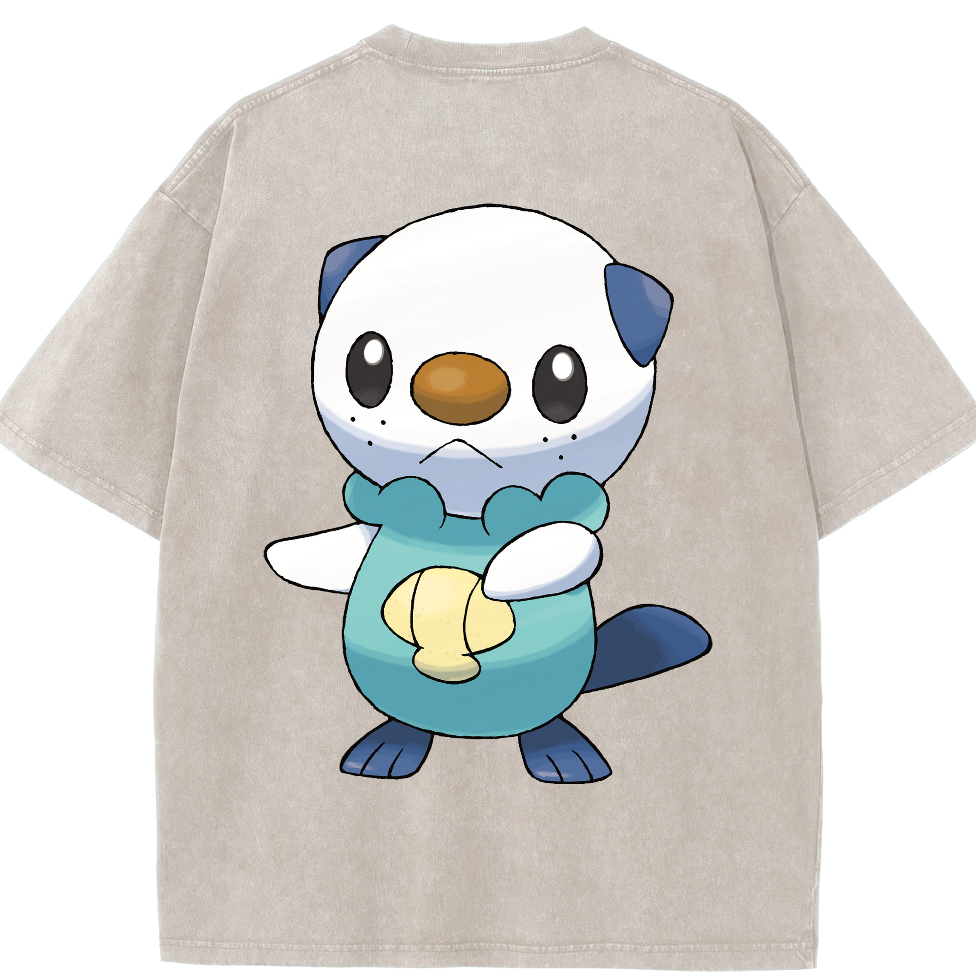 （画像用） ポケットモンスター Pokémon 綿100% ヴィンテージ風 半袖Tシャツ（背面プリント）