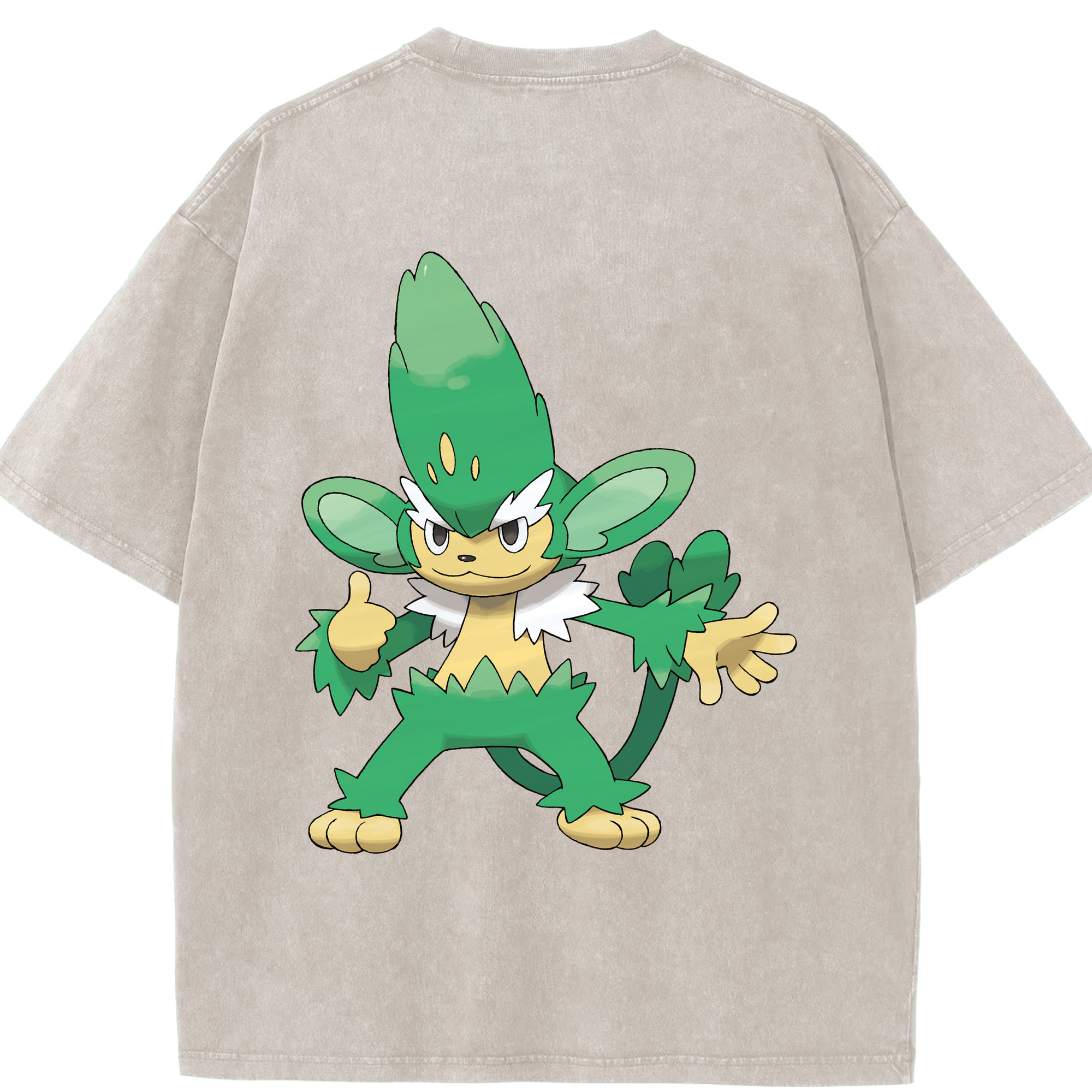 （画像用） ポケットモンスター Pokémon 綿100% ヴィンテージ風 半袖Tシャツ（背面プリント）