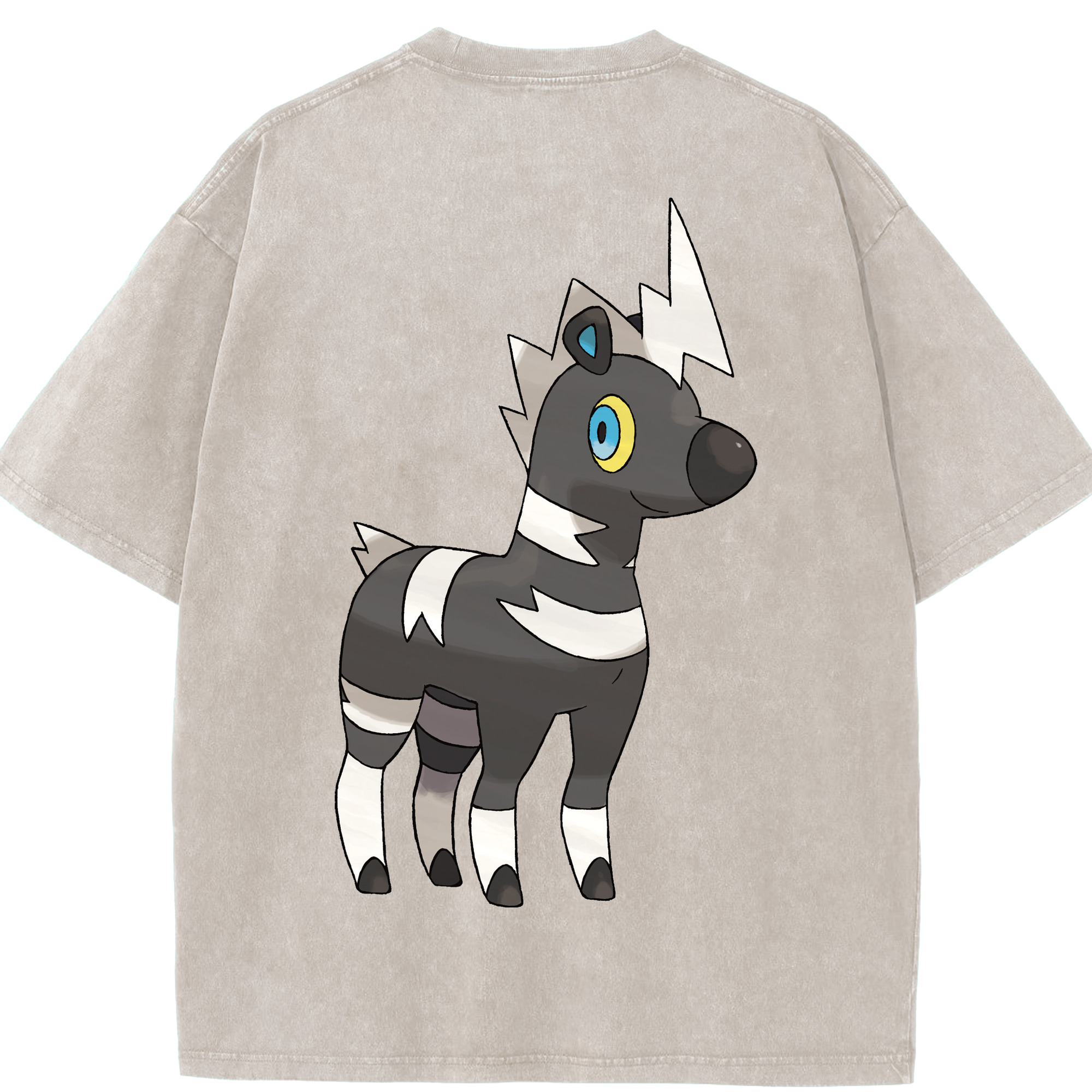 （画像用） ポケットモンスター Pokémon 綿100% ヴィンテージ風 半袖Tシャツ（背面プリント）