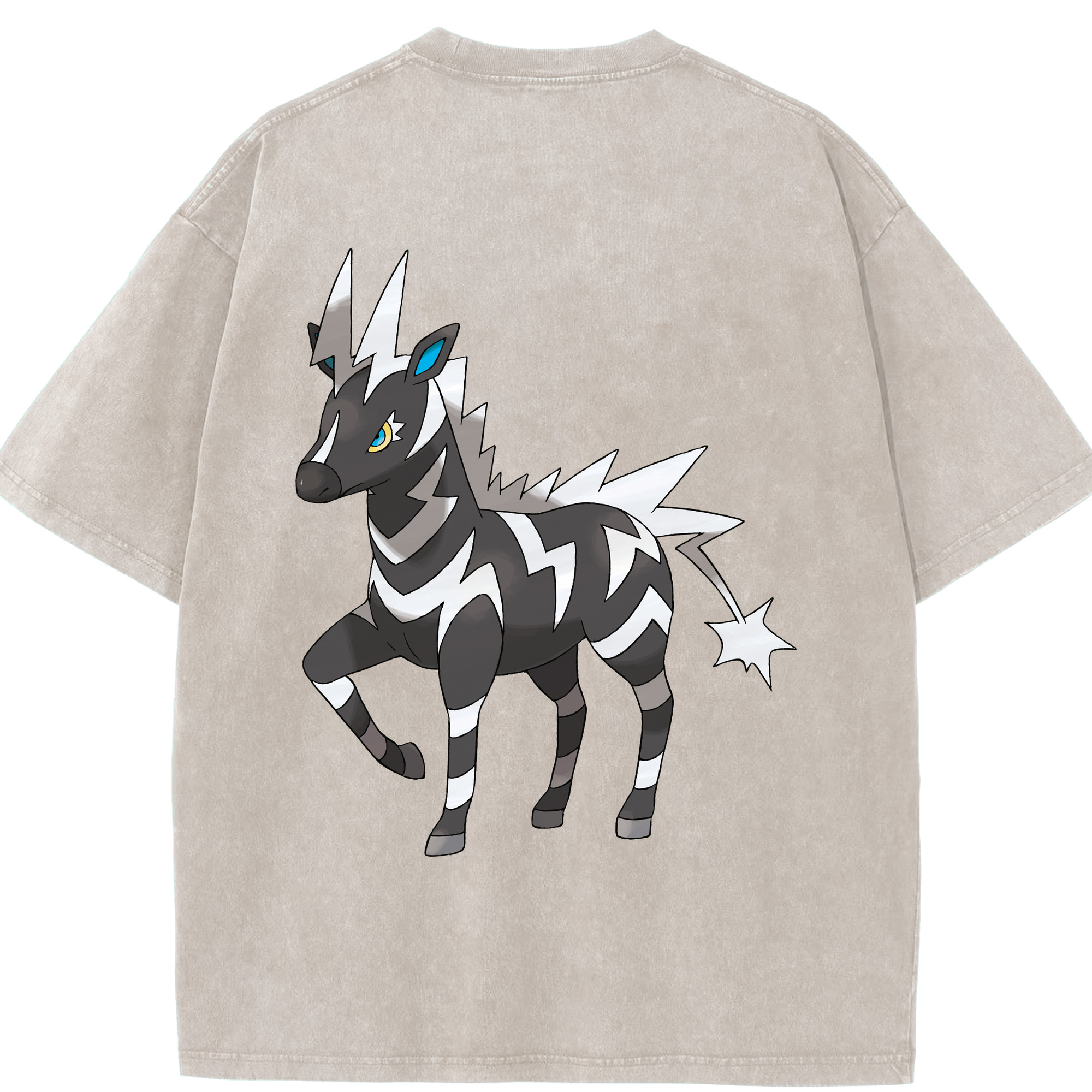 （画像用） ポケットモンスター Pokémon 綿100% ヴィンテージ風 半袖Tシャツ（背面プリント）