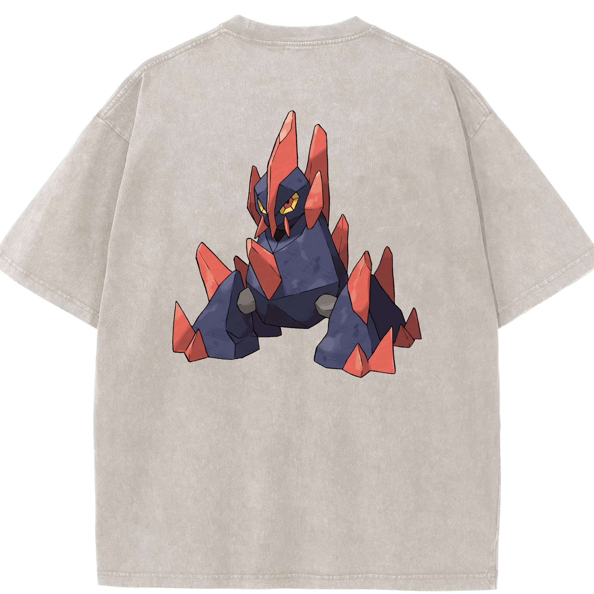 （画像用） ポケットモンスター Pokémon 綿100% ヴィンテージ風 半袖Tシャツ（背面プリント）