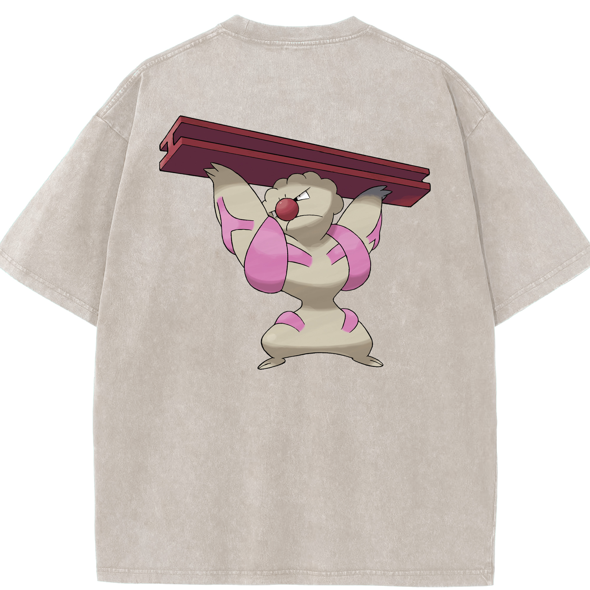 （画像用） ポケットモンスター Pokémon 綿100% ヴィンテージ風 半袖Tシャツ（背面プリント）