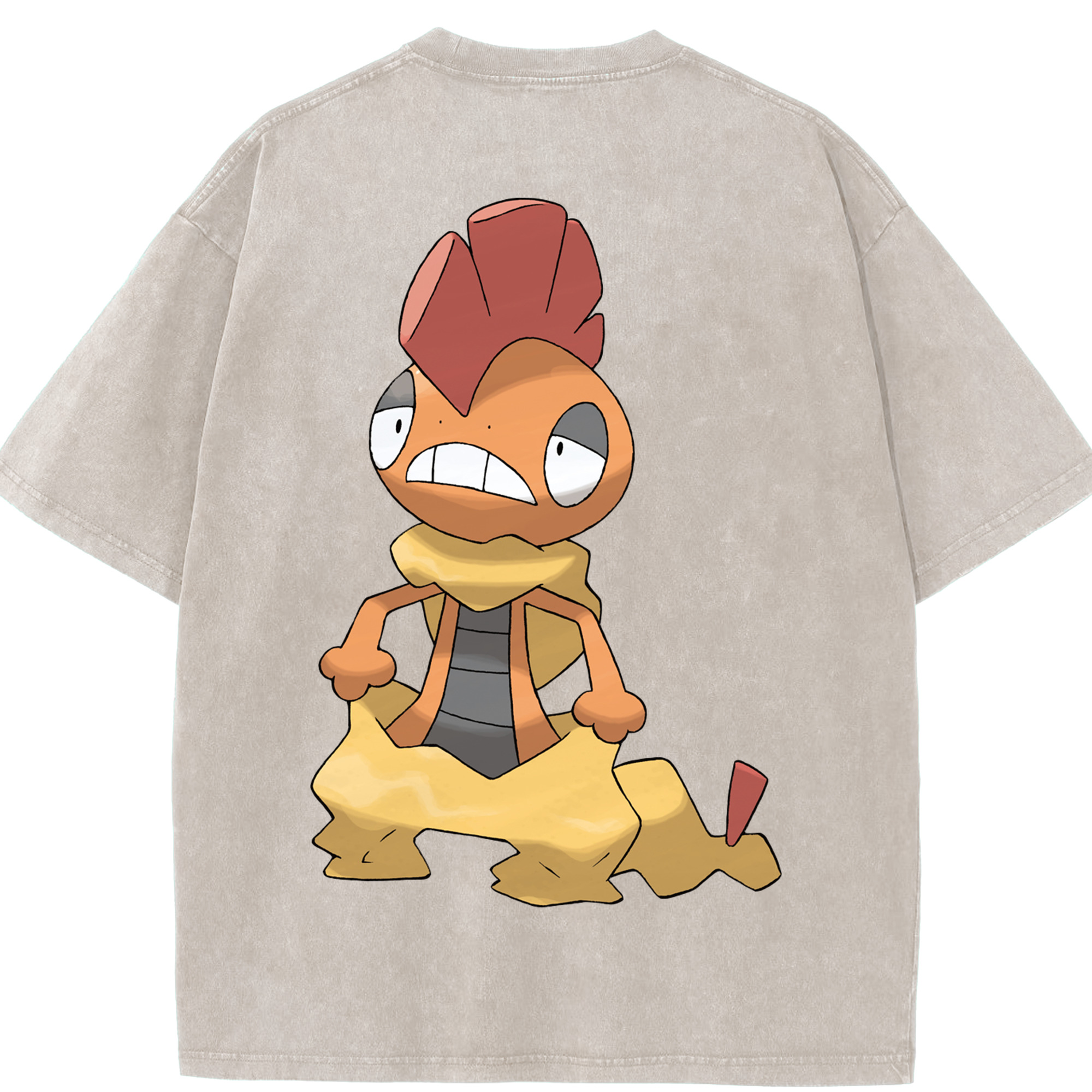 （画像用） ポケットモンスター Pokémon 綿100% ヴィンテージ風 半袖Tシャツ（背面プリント）