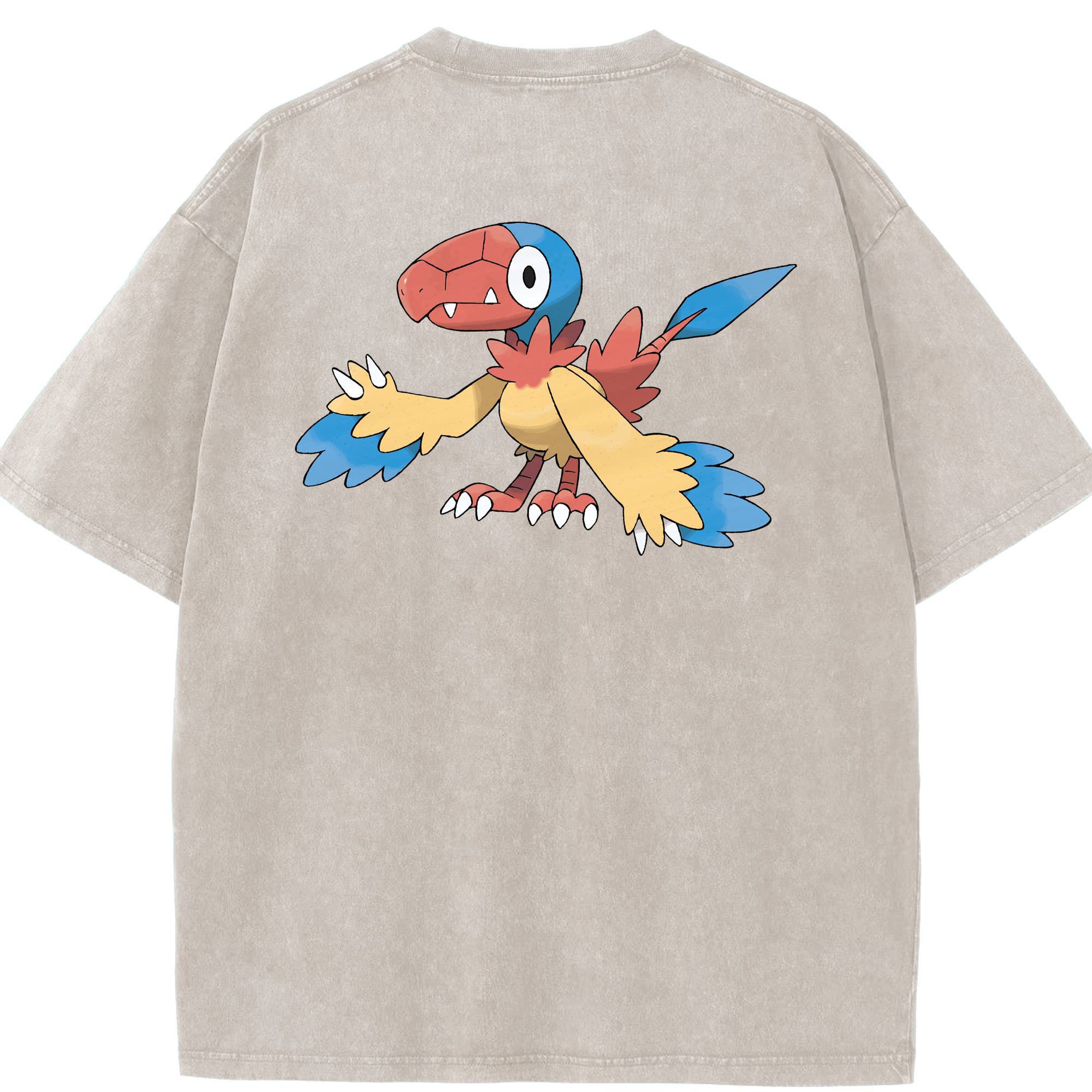 （画像用） ポケットモンスター Pokémon 綿100% ヴィンテージ風 半袖Tシャツ（背面プリント）