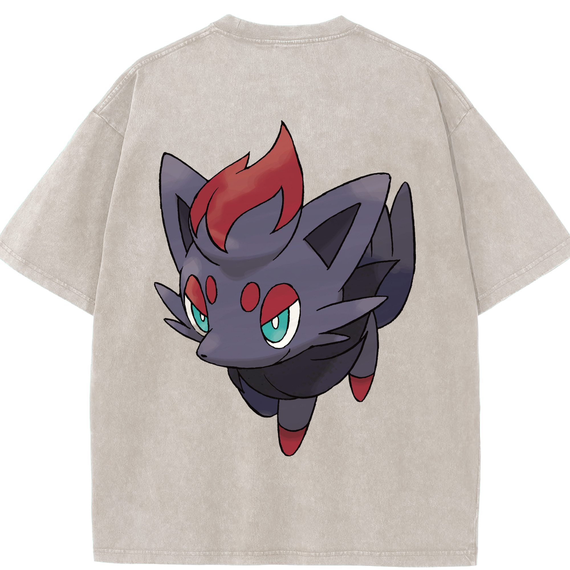 （画像用） ポケットモンスター Pokémon 綿100% ヴィンテージ風 半袖Tシャツ（背面プリント）