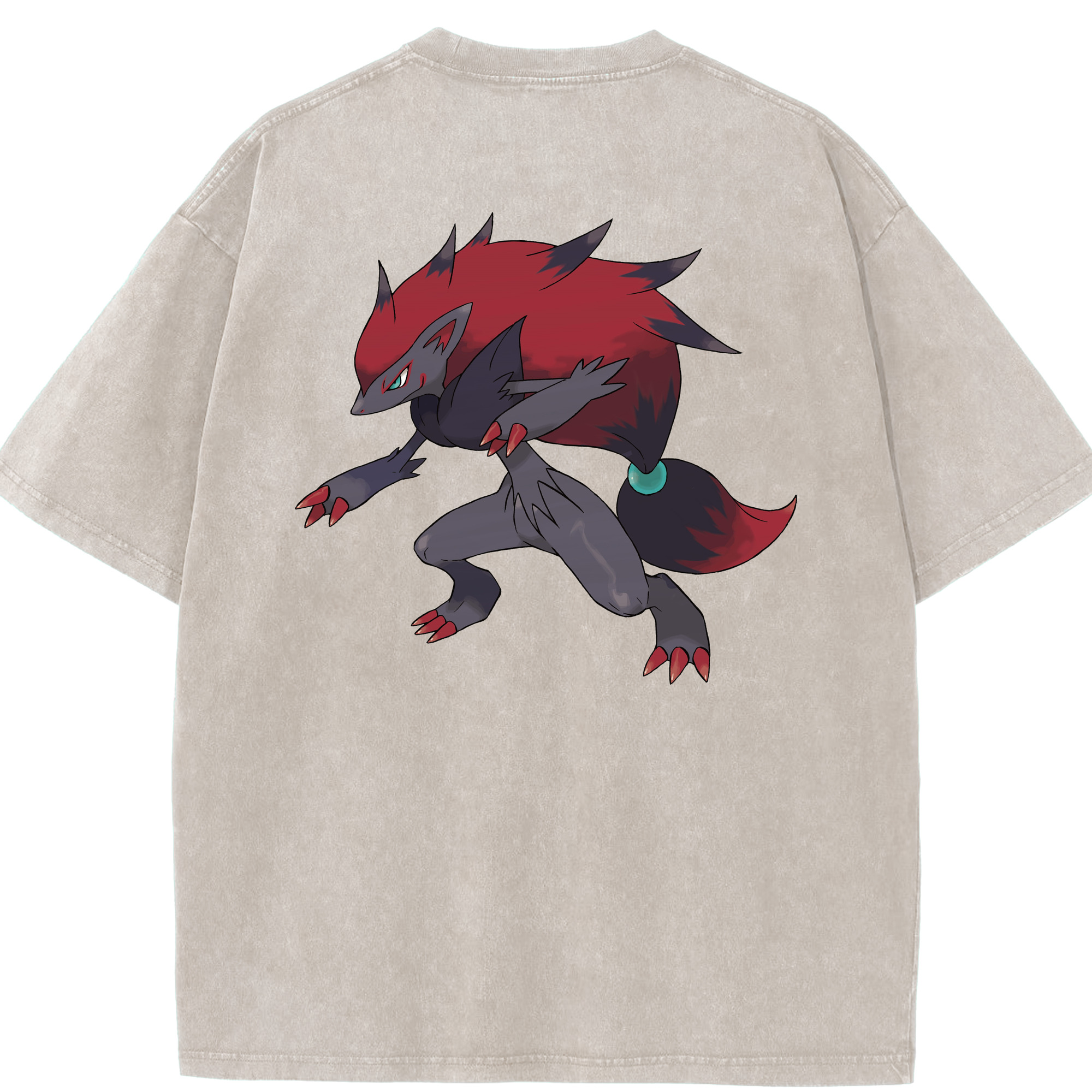 （画像用） ポケットモンスター Pokémon 綿100% ヴィンテージ風 半袖Tシャツ（背面プリント）