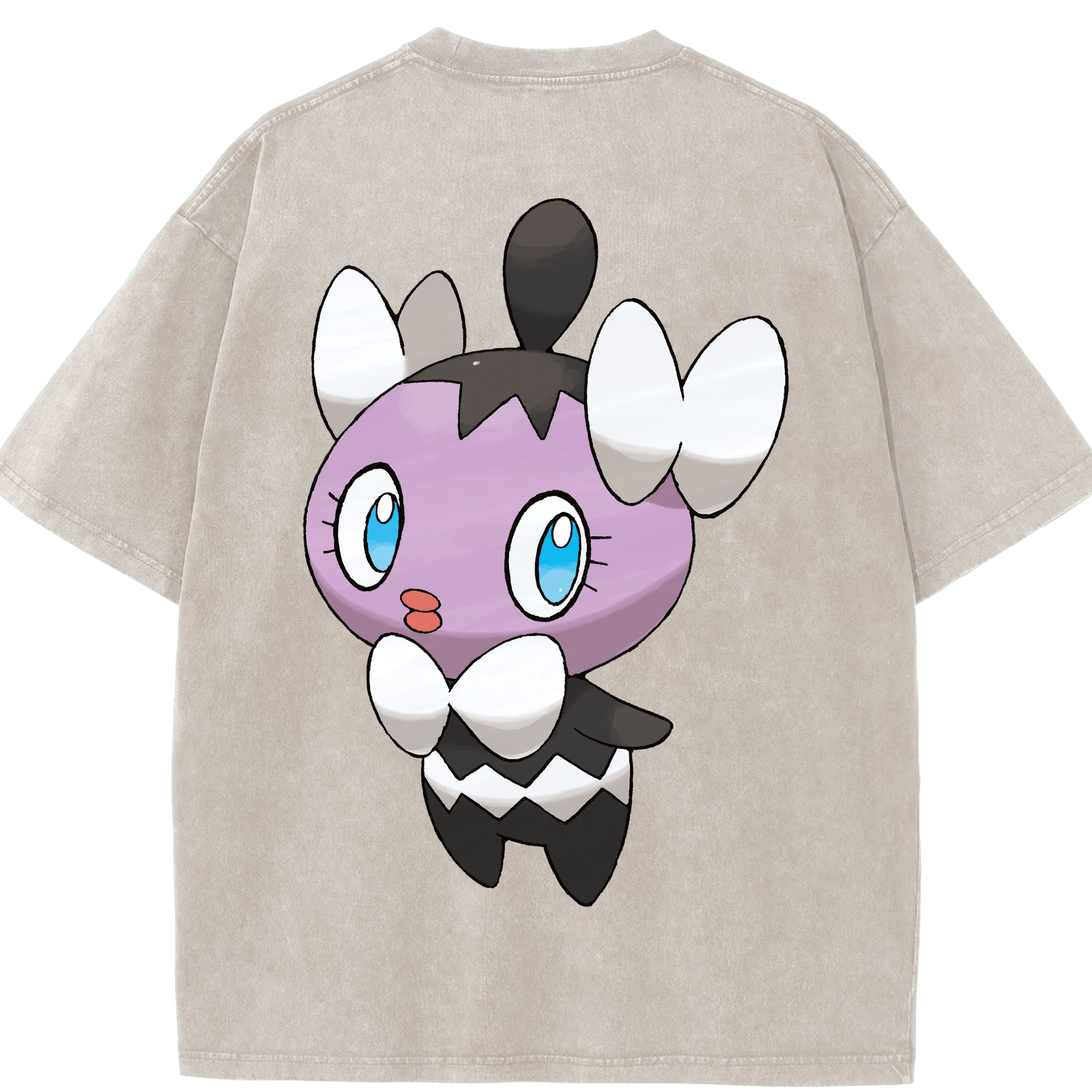 （画像用） ポケットモンスター Pokémon 綿100% ヴィンテージ風 半袖Tシャツ（背面プリント）
