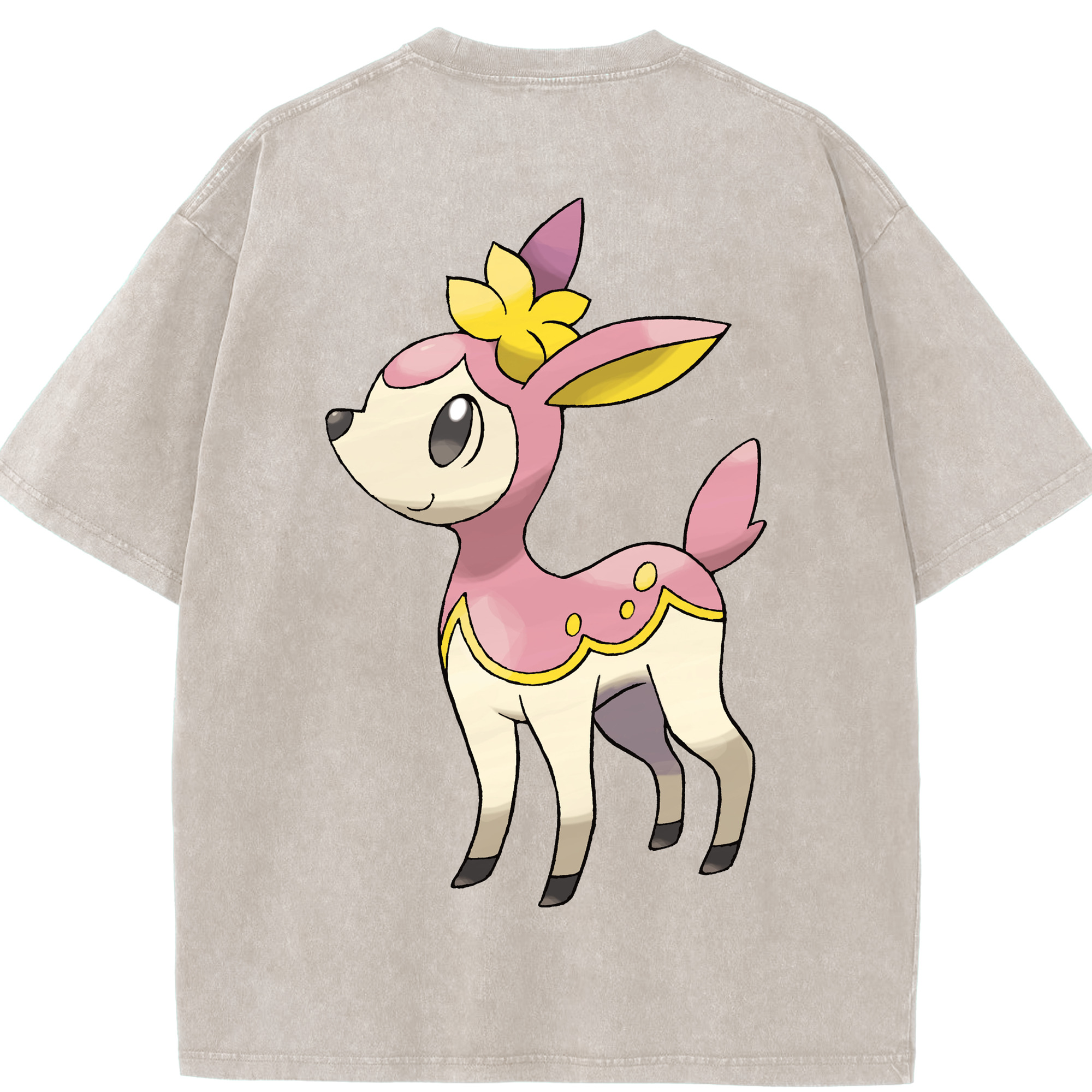 （画像用） ポケットモンスター Pokémon 綿100% ヴィンテージ風 半袖Tシャツ（背面プリント）