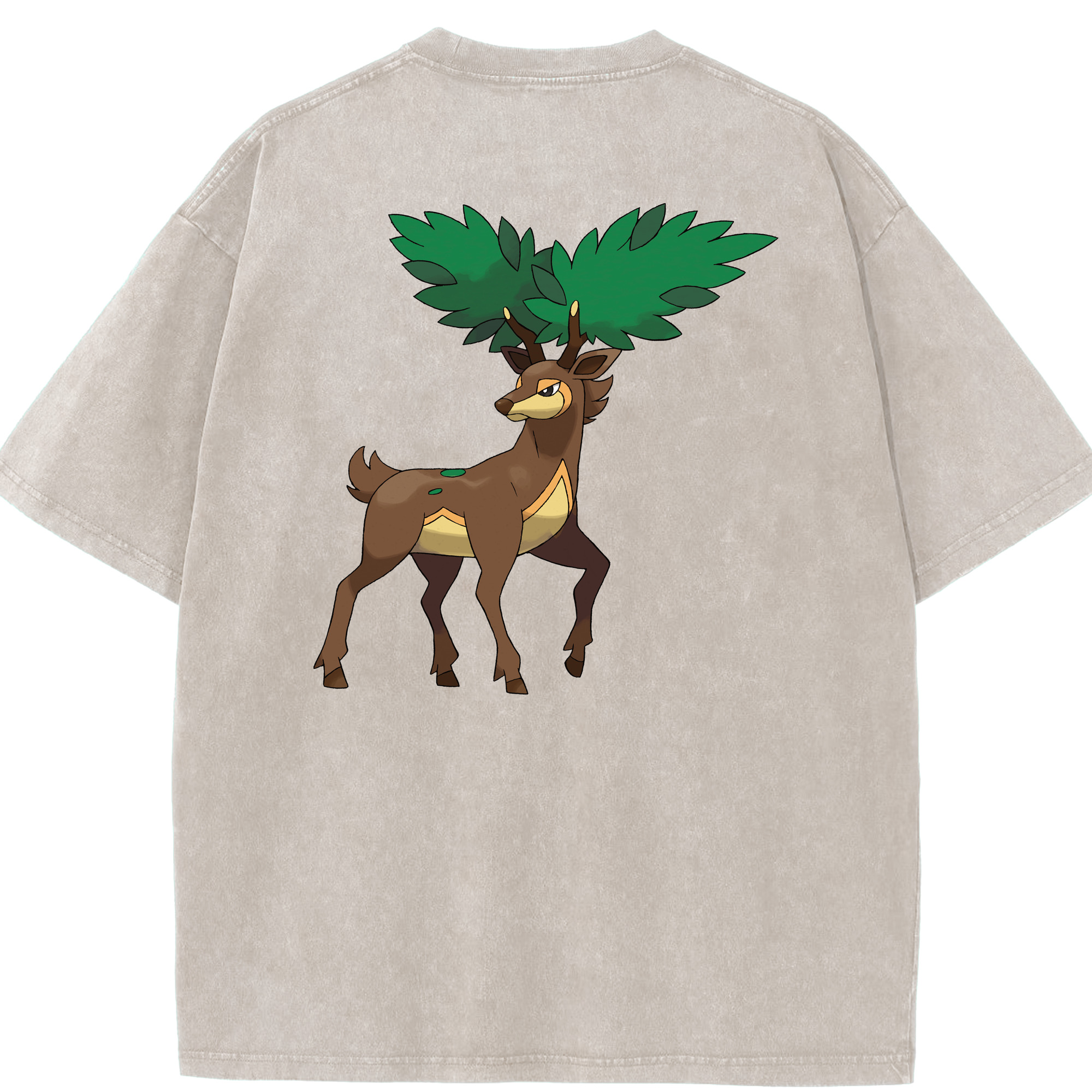 （画像用） ポケットモンスター Pokémon 綿100% ヴィンテージ風 半袖Tシャツ（背面プリント）