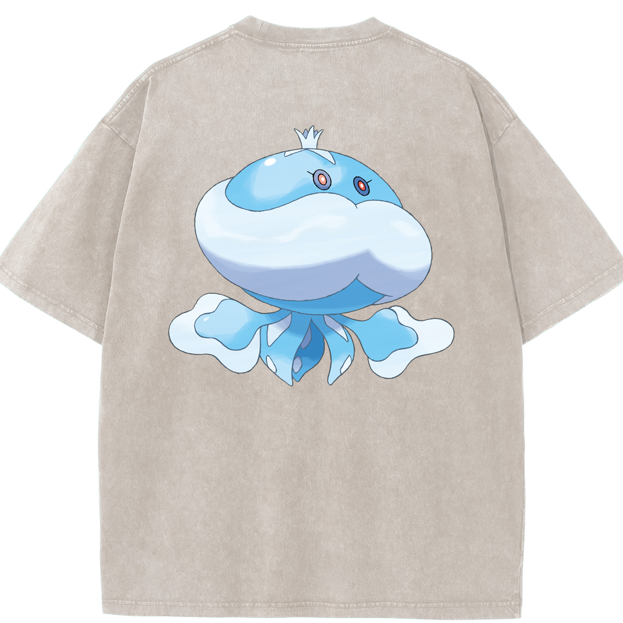 （画像用） ポケットモンスター Pokémon 綿100% ヴィンテージ風 半袖Tシャツ（背面プリント）