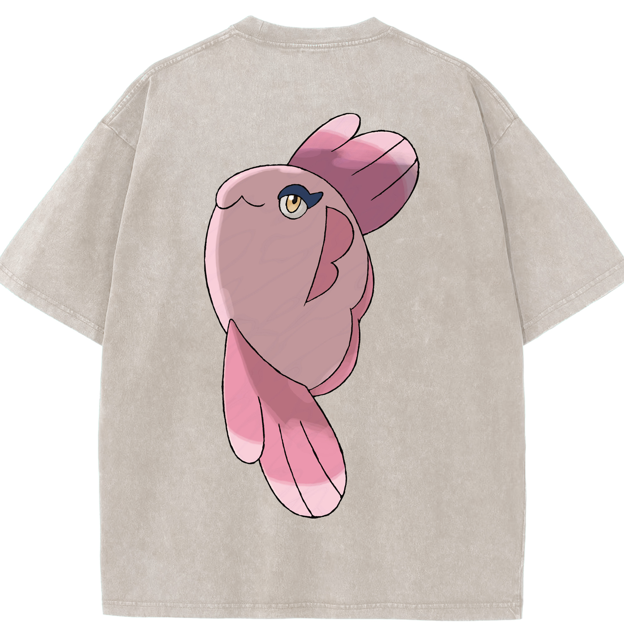 （画像用） ポケットモンスター Pokémon 綿100% ヴィンテージ風 半袖Tシャツ（背面プリント）