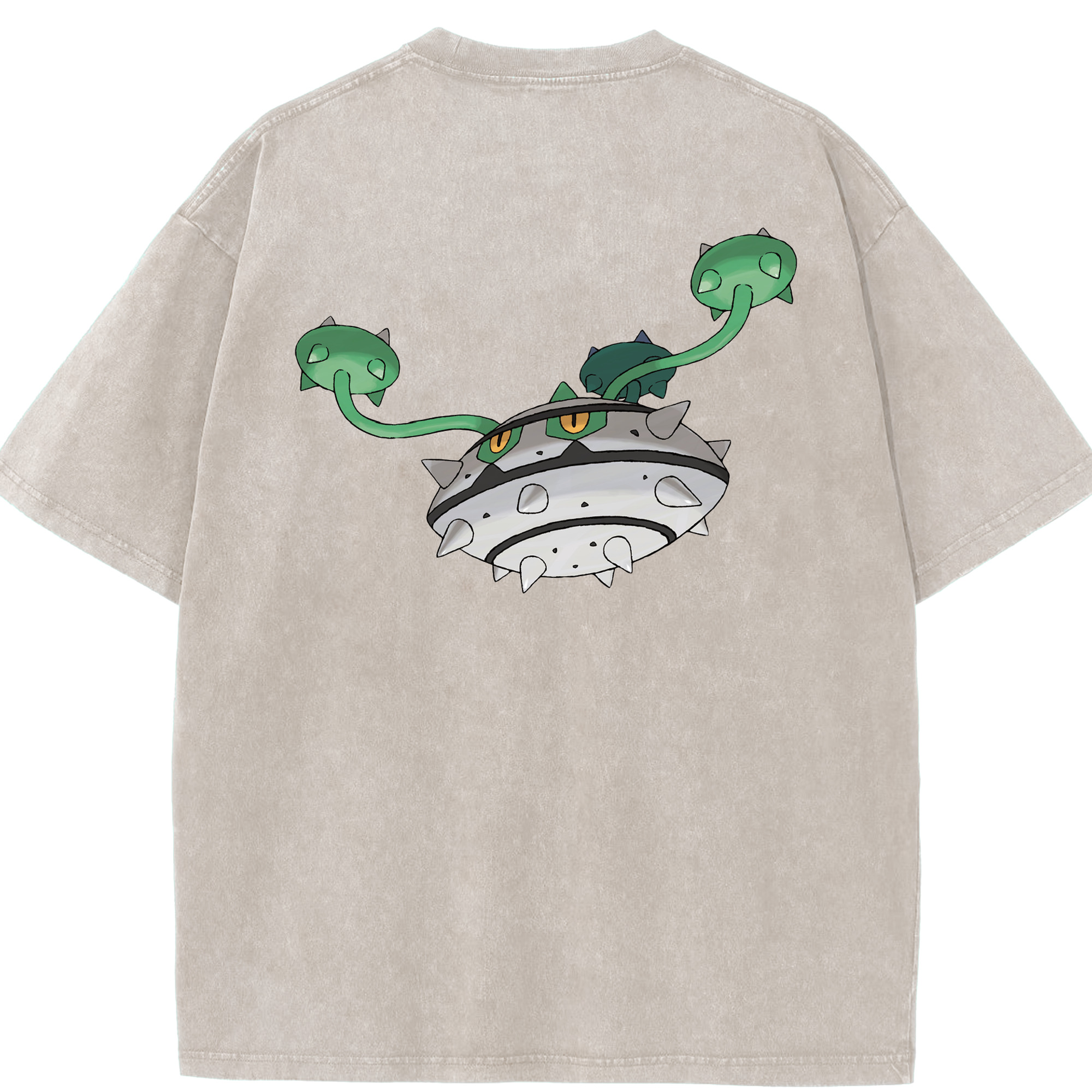 （画像用） ポケットモンスター Pokémon 綿100% ヴィンテージ風 半袖Tシャツ（背面プリント）