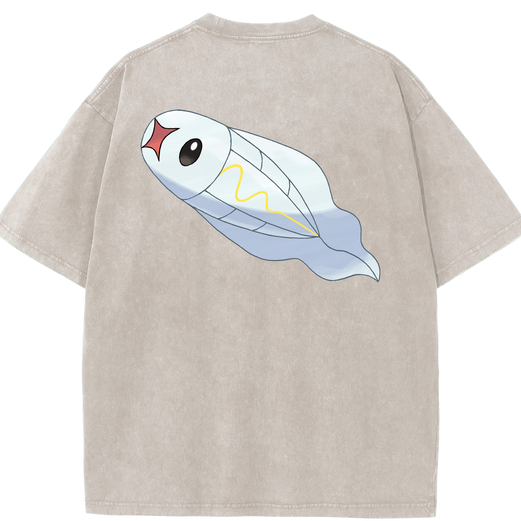 （画像用） ポケットモンスター Pokémon 綿100% ヴィンテージ風 半袖Tシャツ（背面プリント）