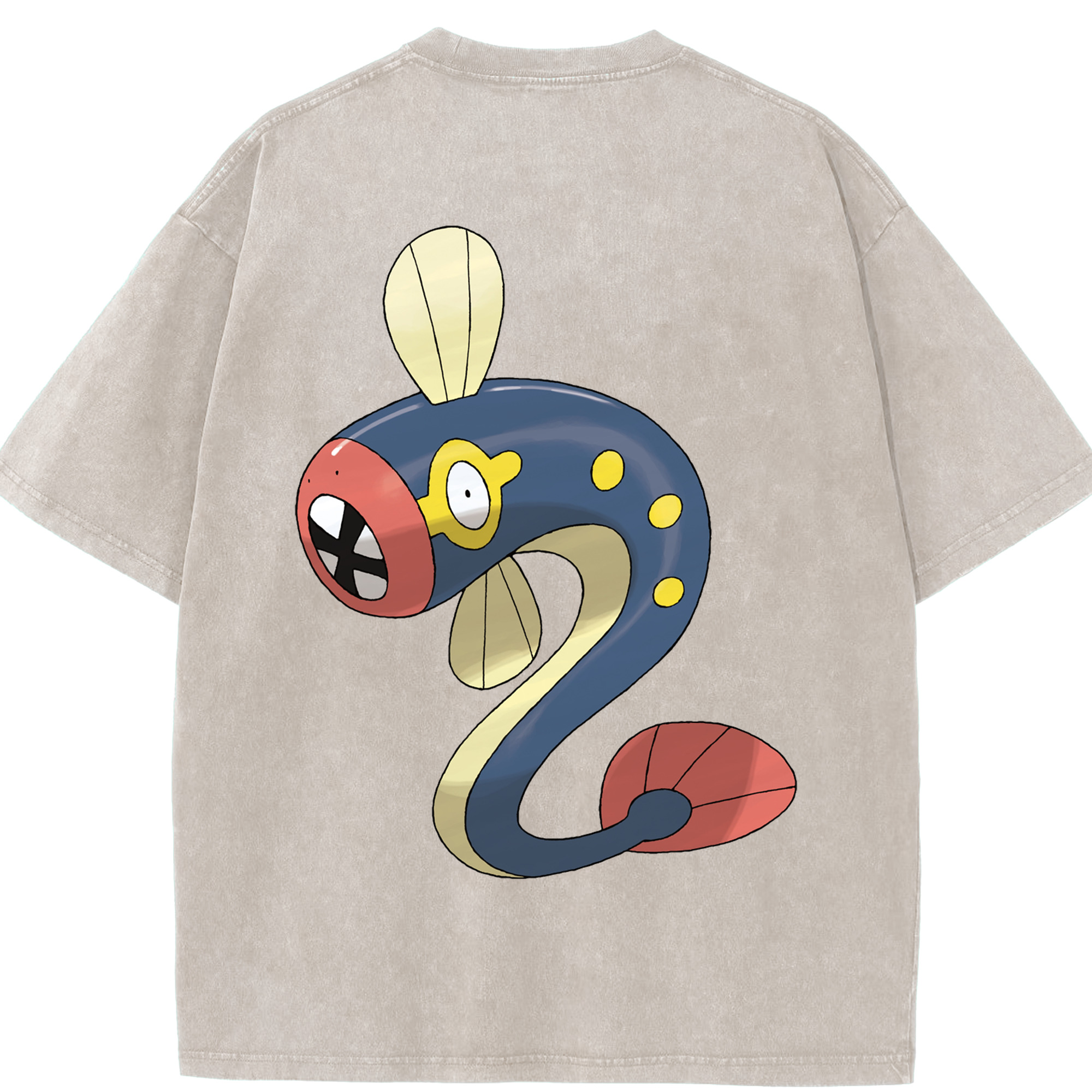 （画像用） ポケットモンスター Pokémon 綿100% ヴィンテージ風 半袖Tシャツ（背面プリント）