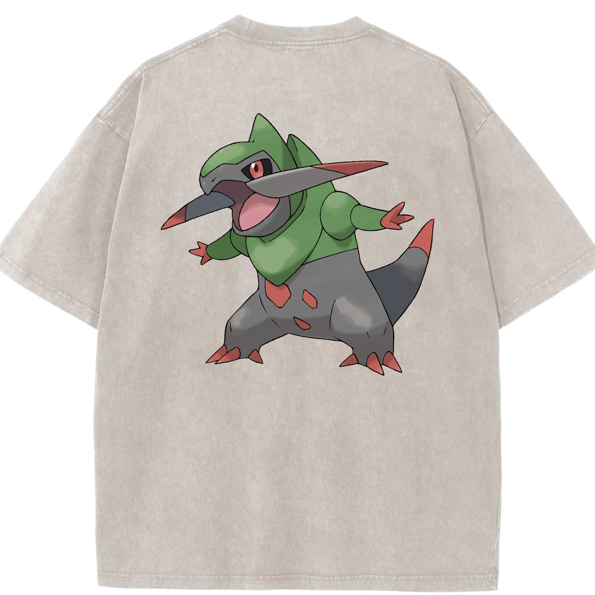 （画像用） ポケットモンスター Pokémon 綿100% ヴィンテージ風 半袖Tシャツ（背面プリント）